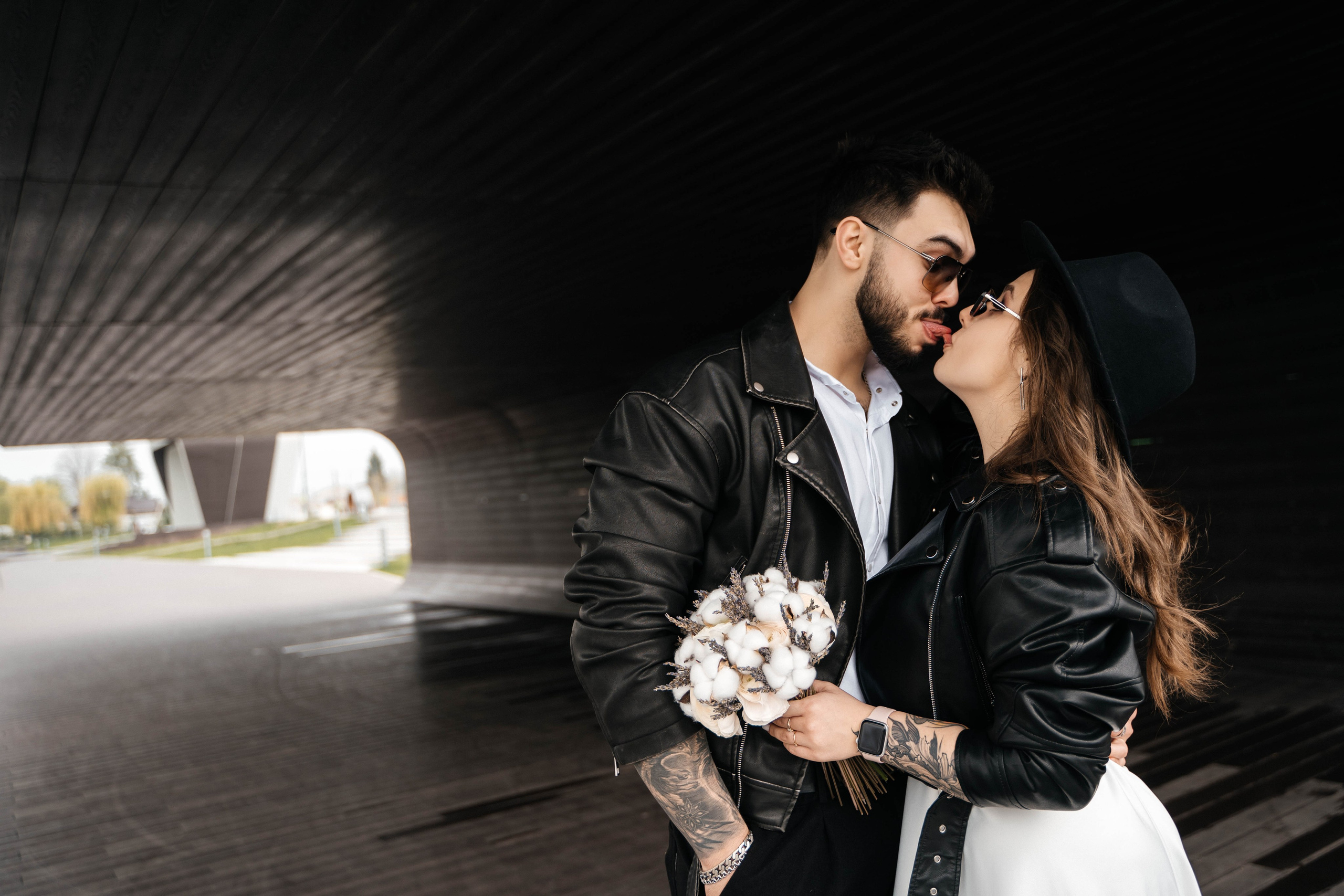 Никита и Лика — дождь, гранж, любовь. Свадебный и семейный фотограф