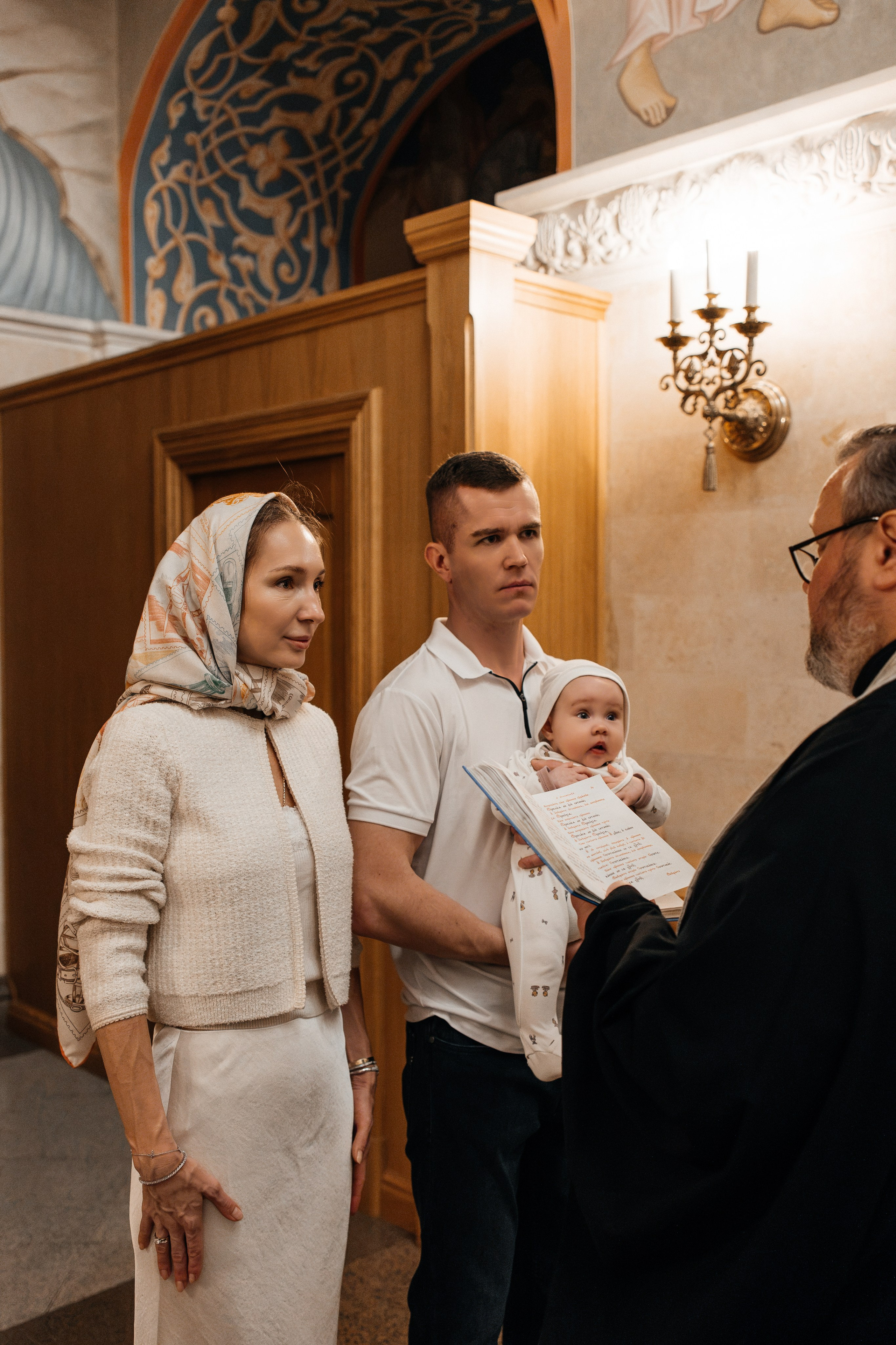 Крещение Анны. Семейный фотограф в Москве Алина Киблина