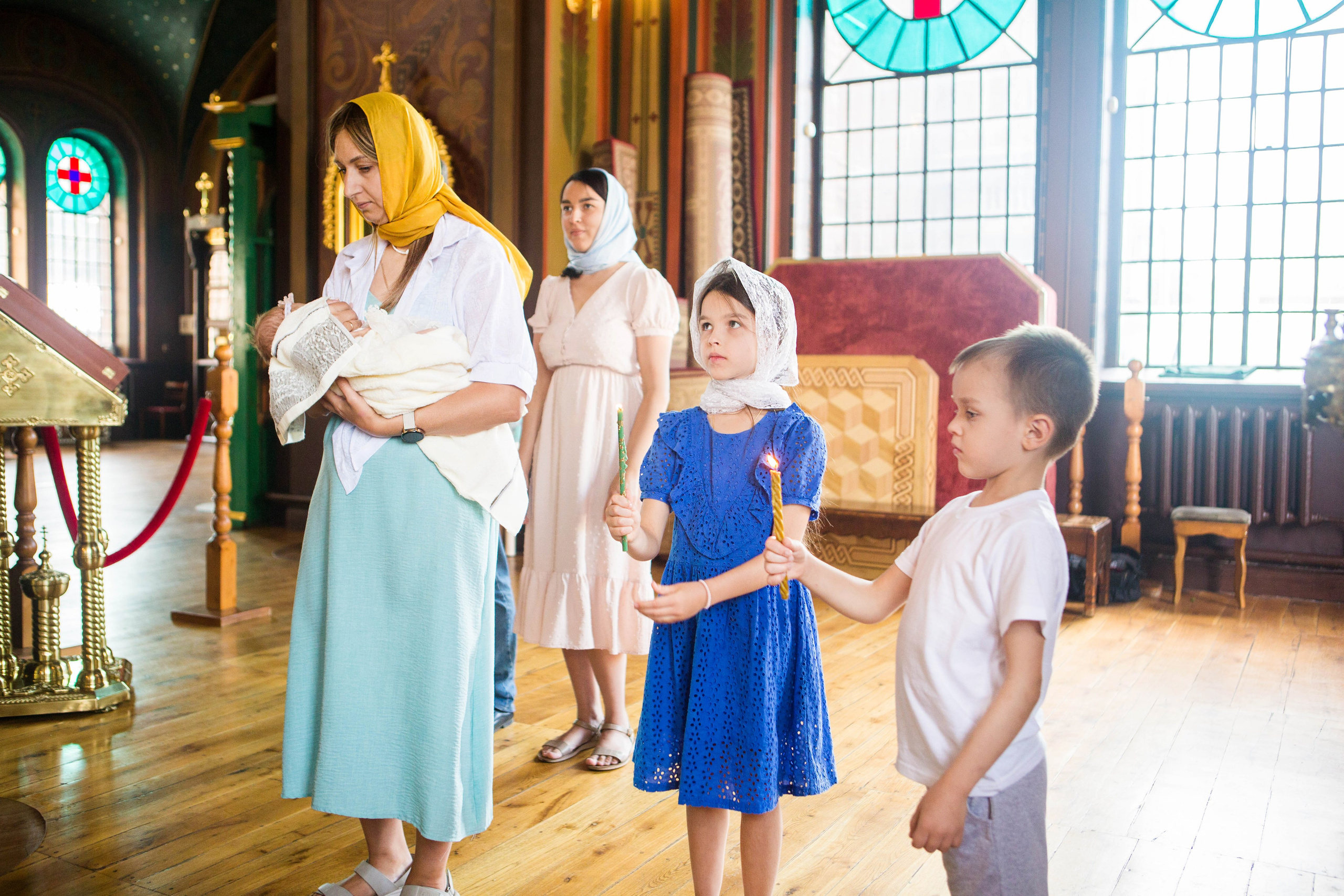 Крещение Анны. Свято-Троицкий собор. Свадебный семейный и детский фотограф в Краснодаре Карина Федоровская