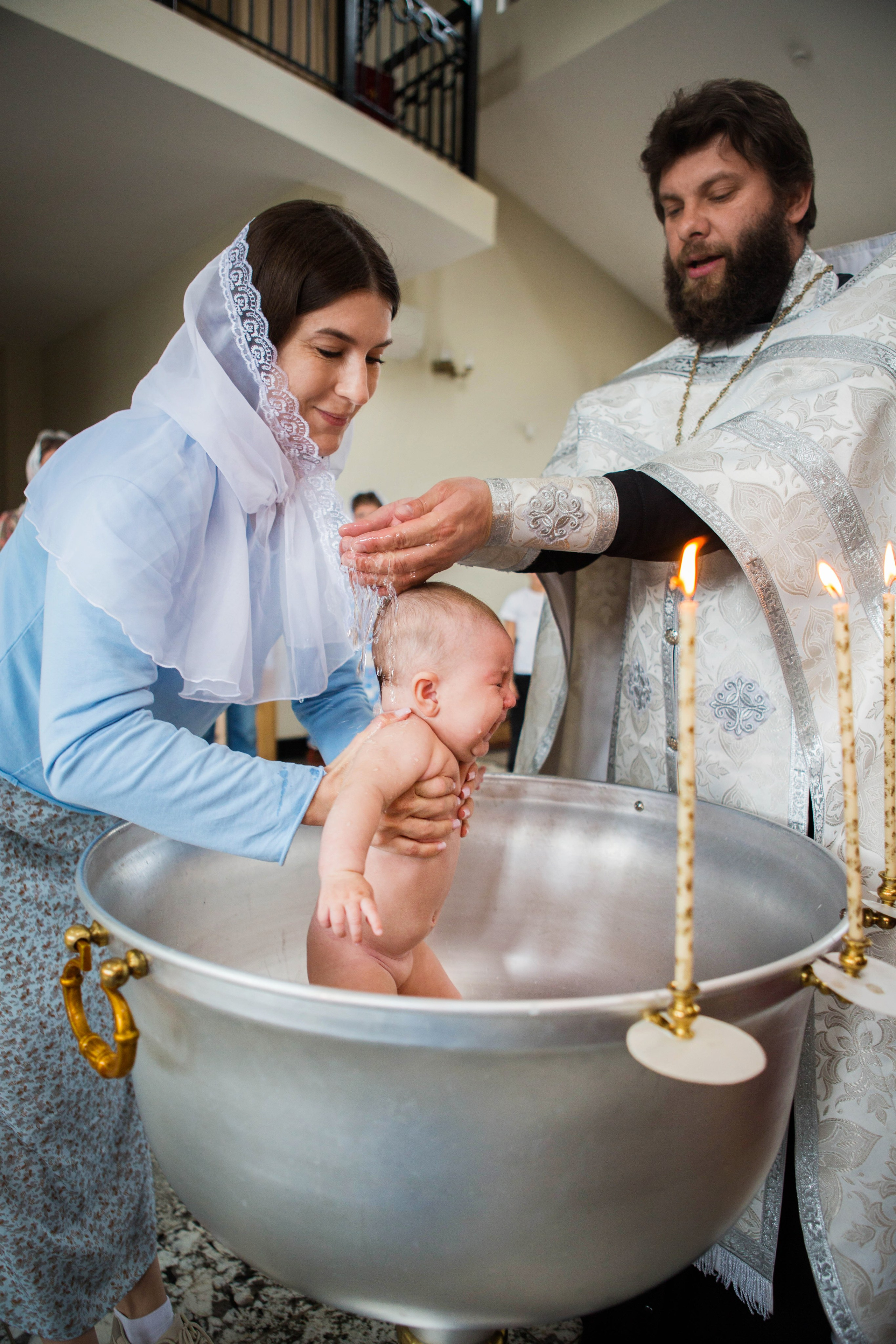 Крещение Софии. Храм Андрея Первозванного. Свадебный семейный и детский фотограф в Краснодаре Карина Федоровская