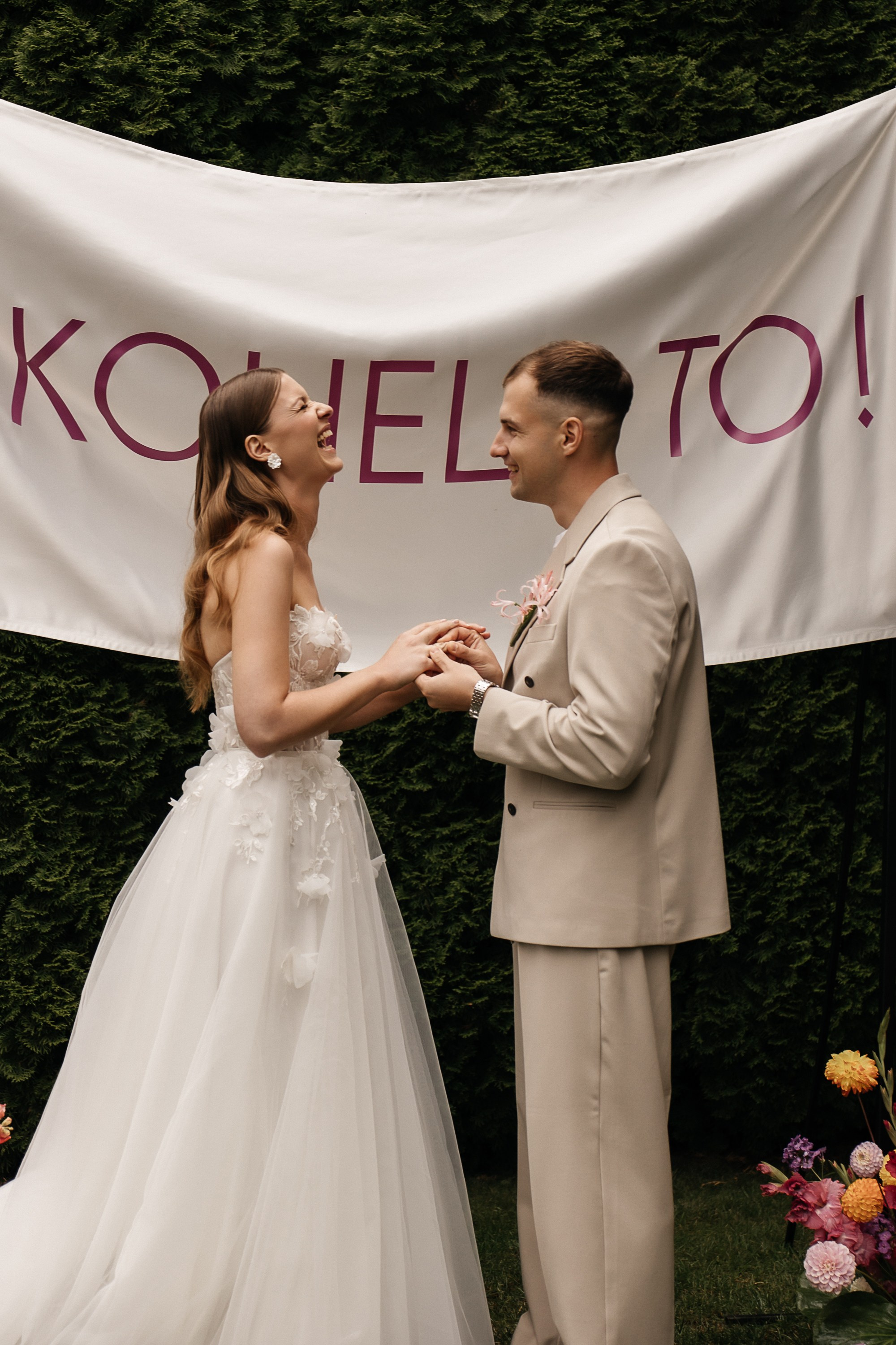 Свадебная церемония под открытым небом. Свадебный и семейный фотограф Виолетта Сидельникова. Краснодар, Россия, Беларусь, Европа