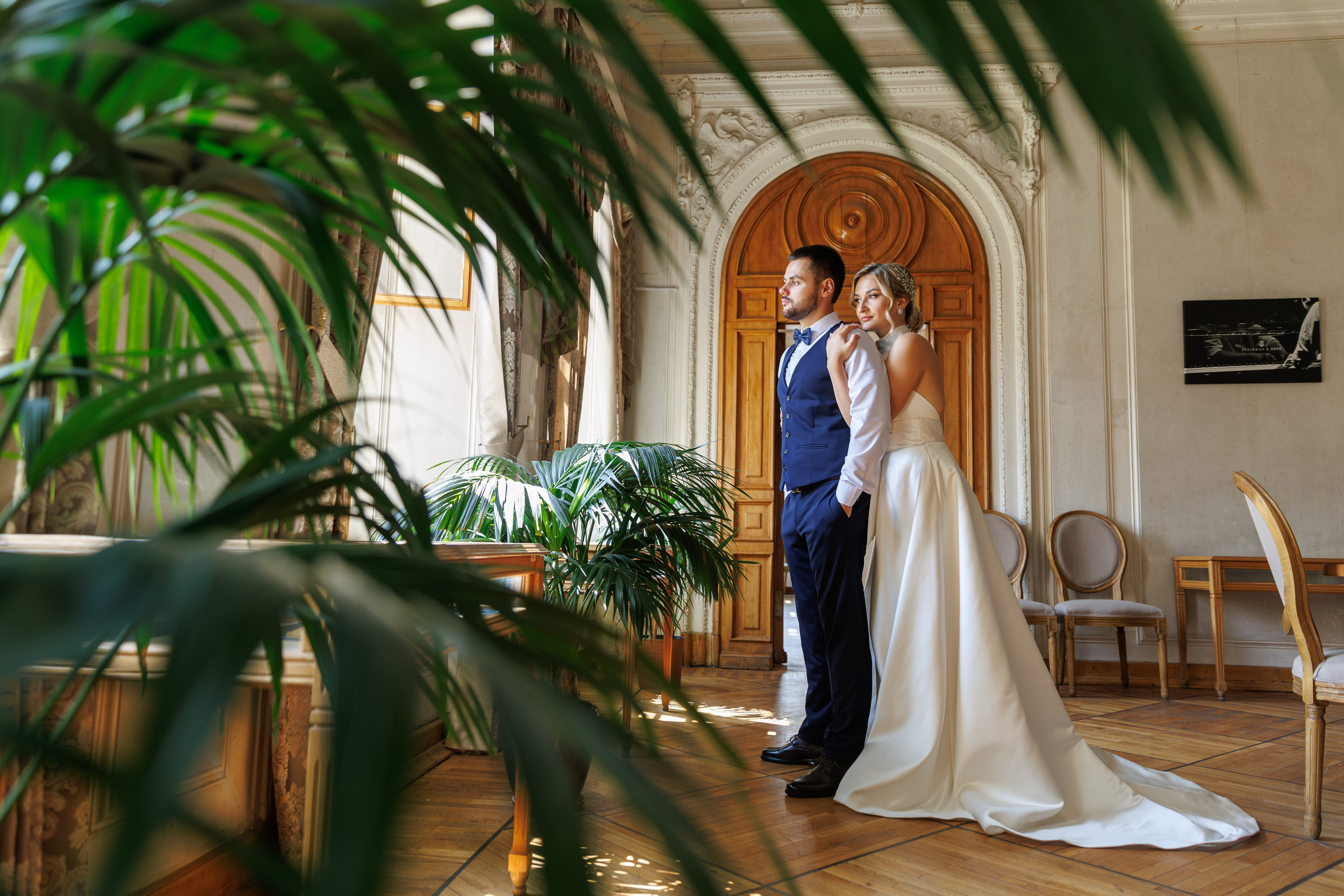 Свадебная фотосессия в библиотеке-читальне им. А.С. Пушкина