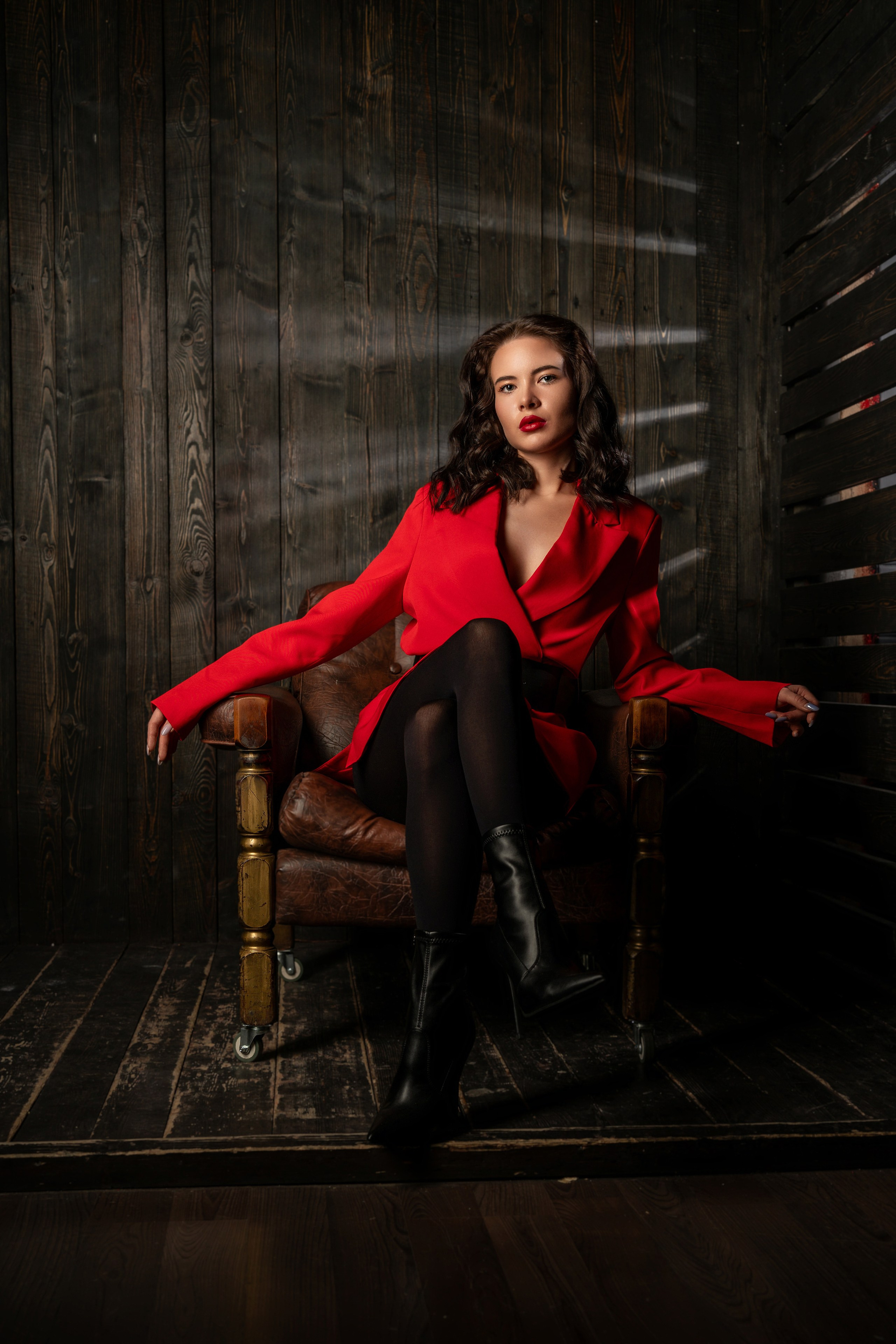 Женская фотоссесия в студии