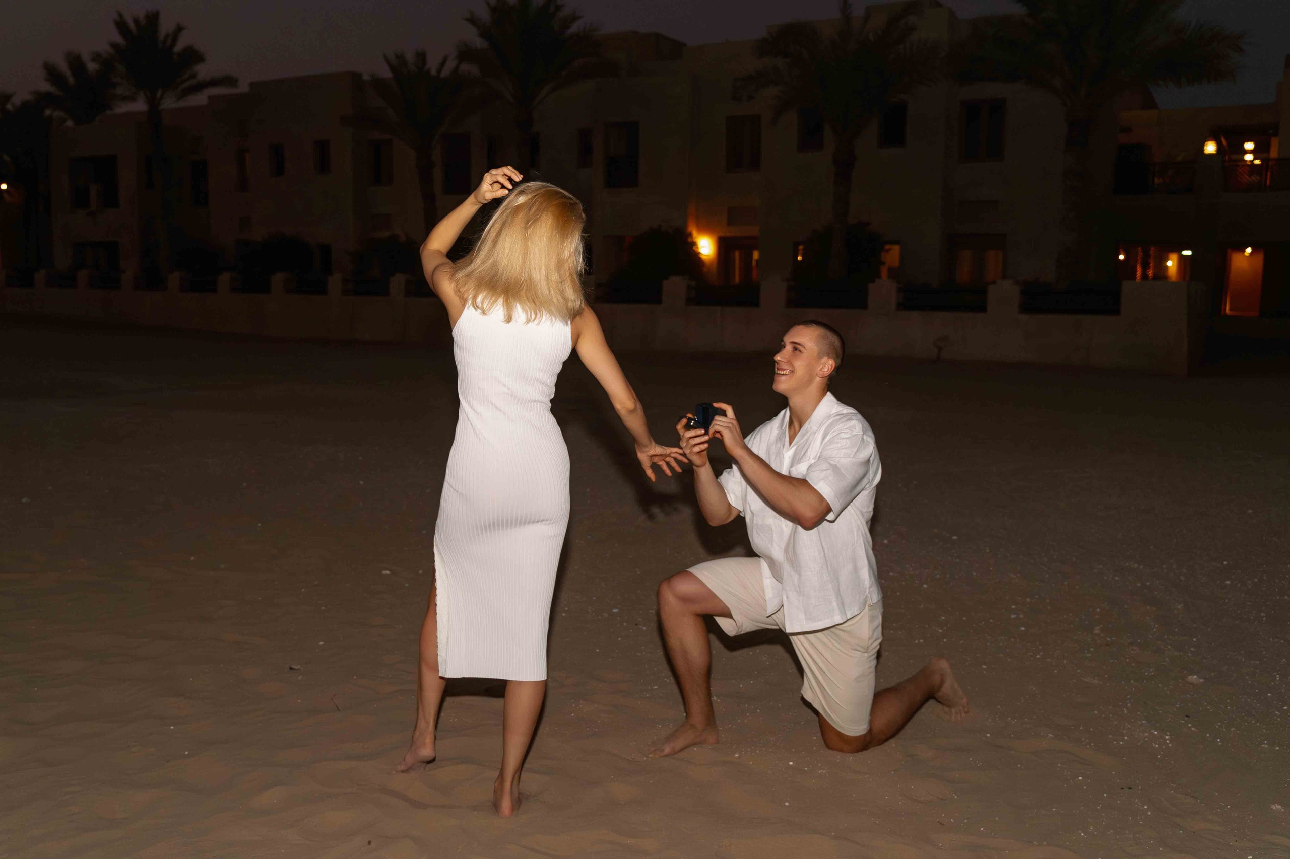 Предложение после заката | Елена и Никита. Фотограф и видеограф в Москве и Абу Даби Мария Кулагина