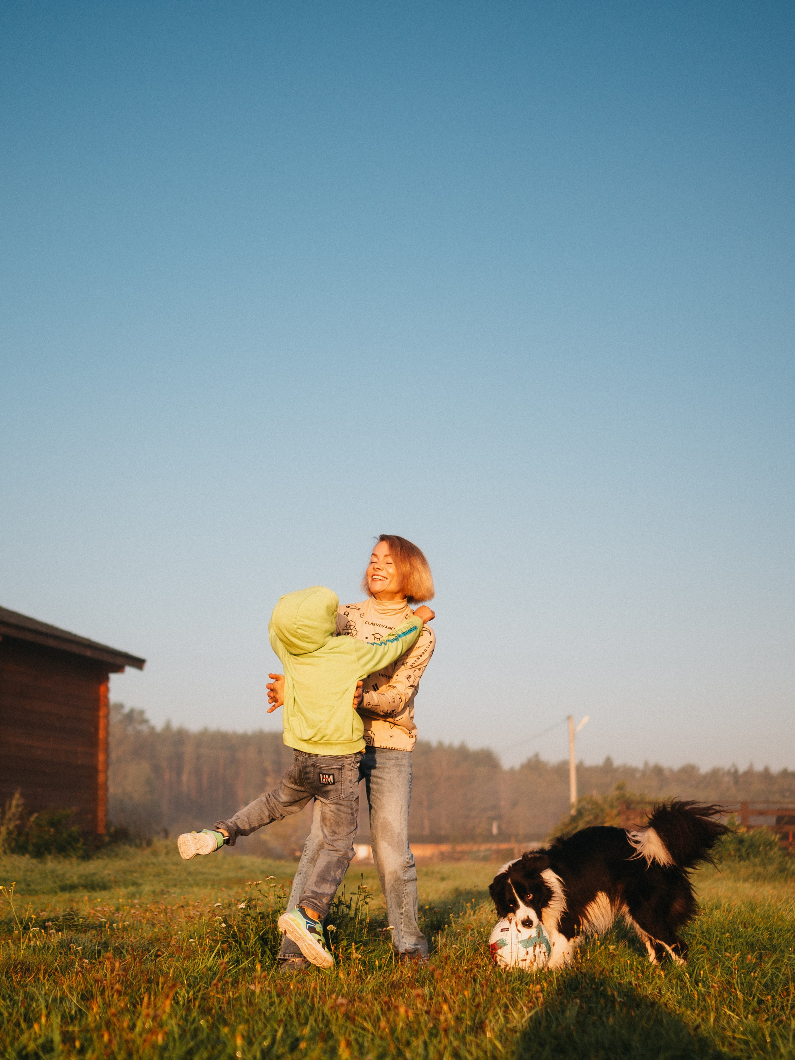 Семейная прогулка. Семейный фотограф анималист Ананьева Мария — Москва