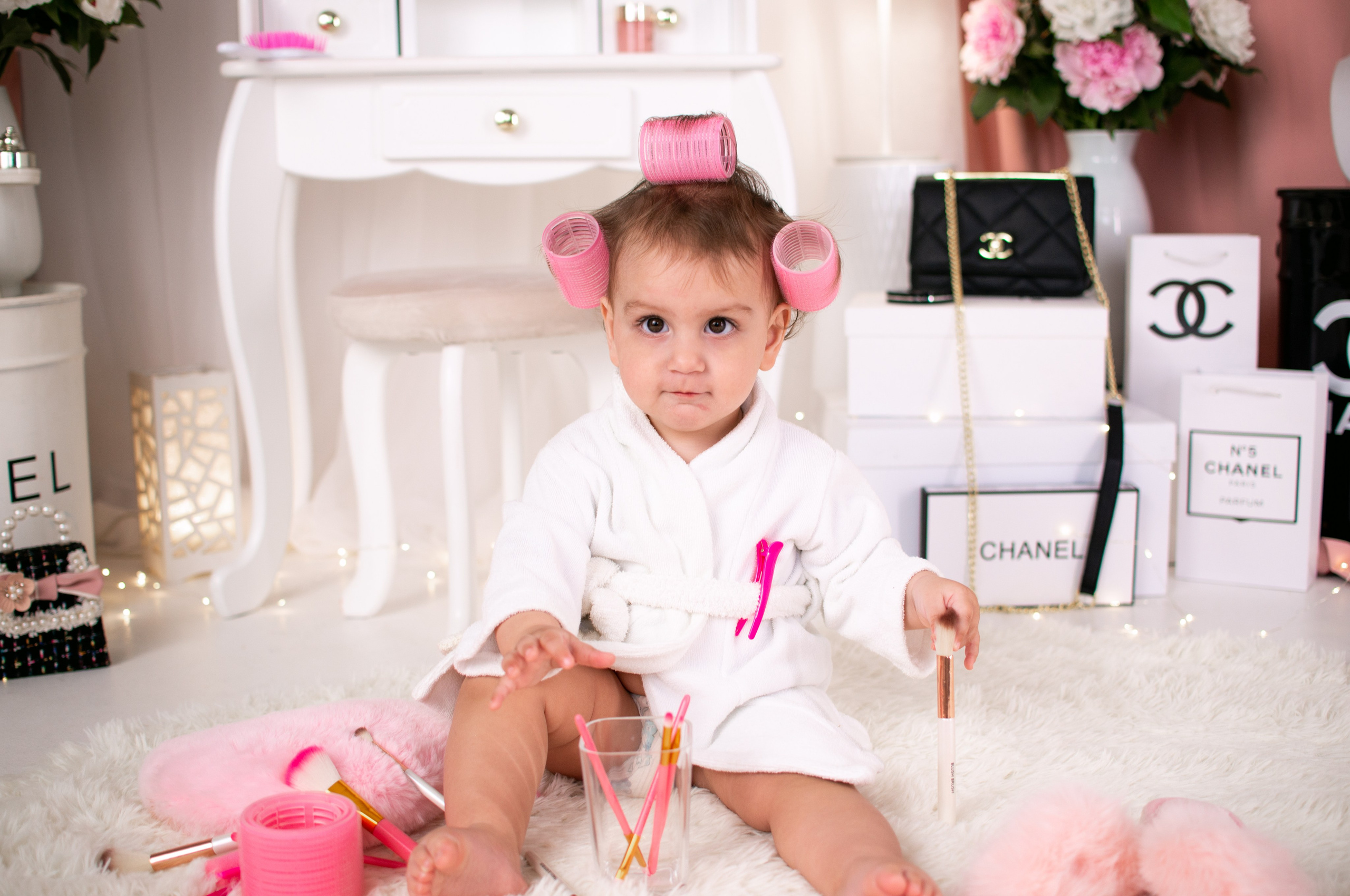 Анонс первых кадров с фотопроекта «Шанель» для Эмилии. Фотограф новорожденных Краснодар Малышенко Надежда