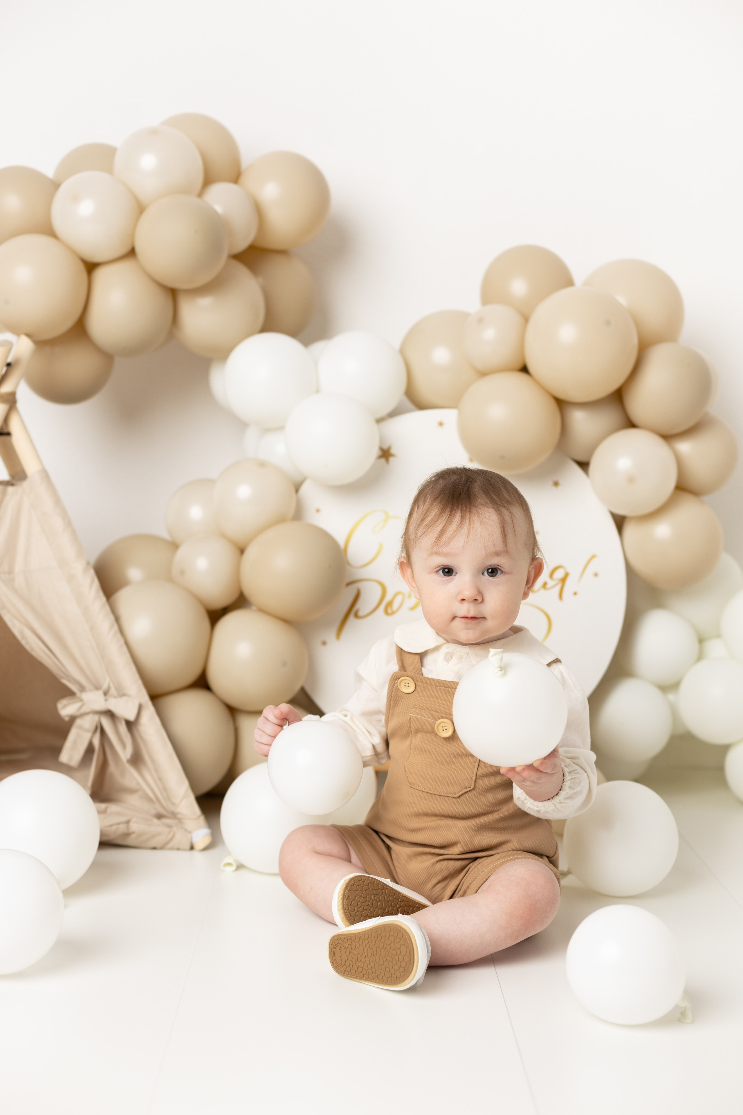 Фотосессия к первому дню рождения. Фотограф новорожденных, детский фотограф в г. Оренбурге Екатерина Козлова