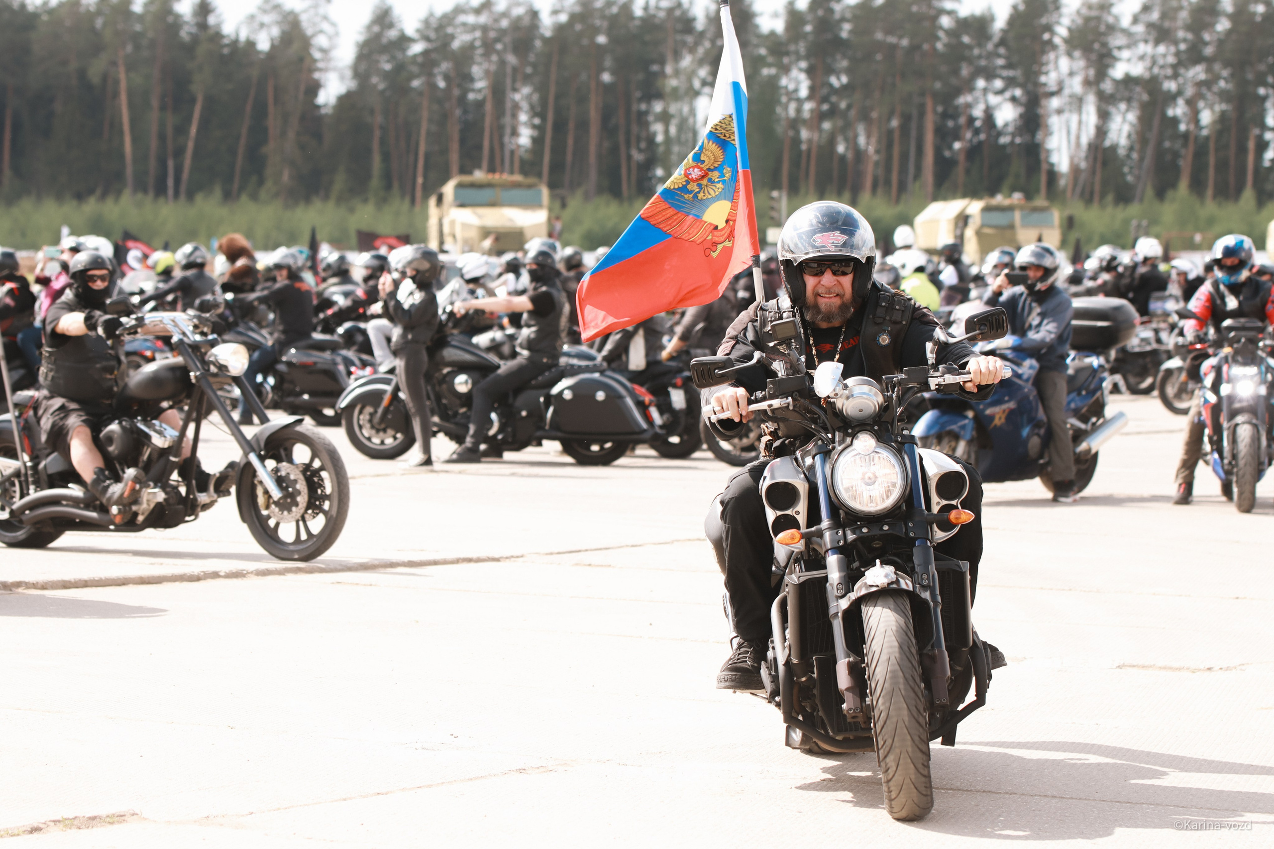 36-ти летие мотоклуба «Ночные Волки». Репортажный фотограф в Москве и Зеленограде Karina-vozd
