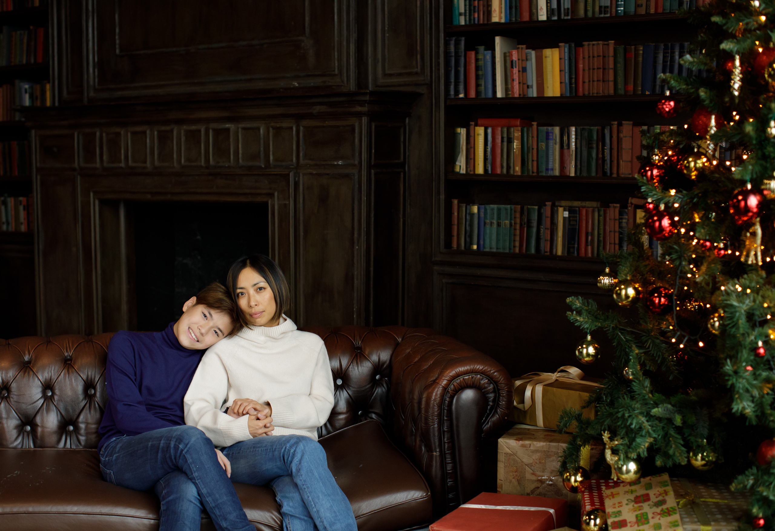 Новогодняя семейная съёмка. Портретный и семейный фотограф Юлия Герман