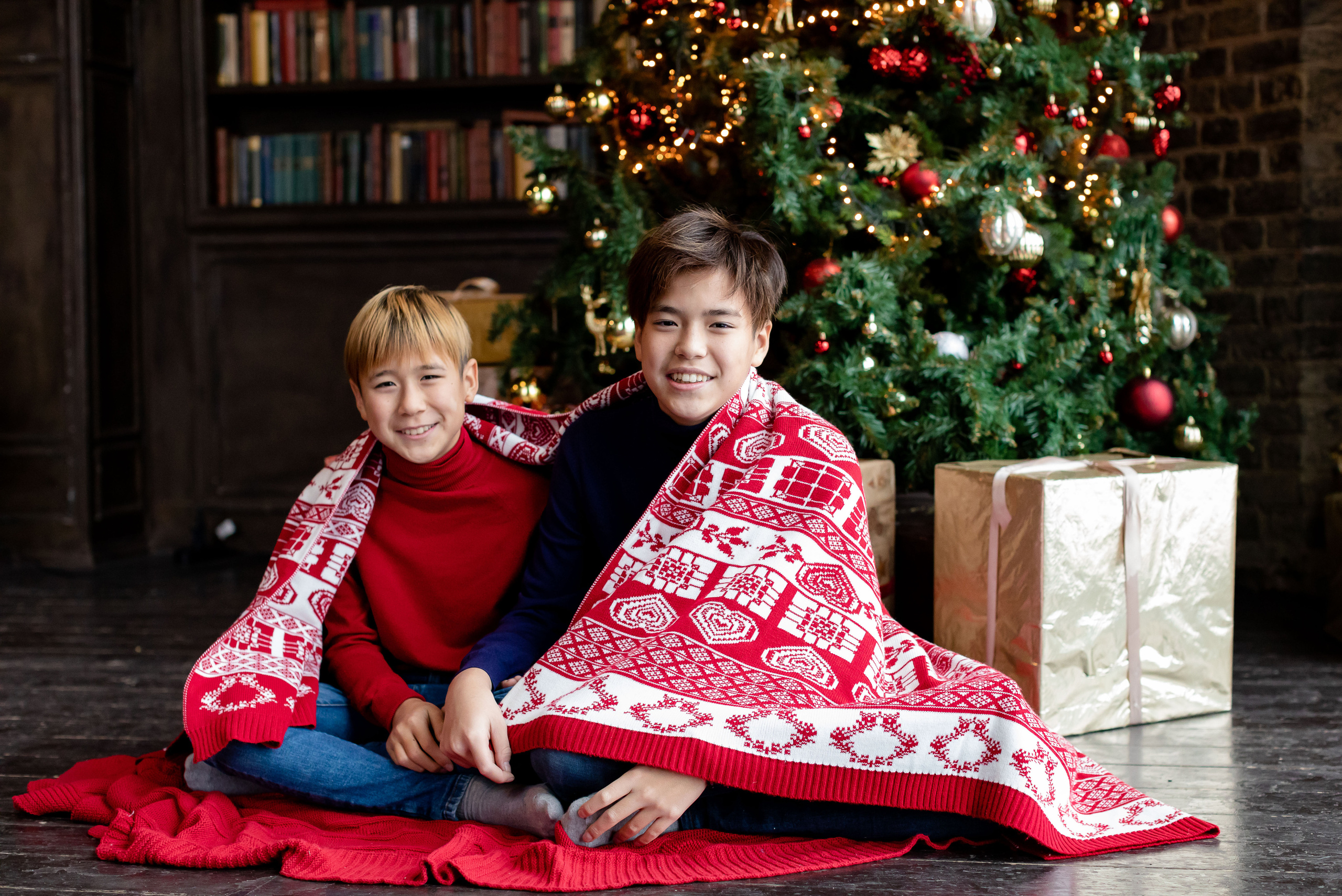 Новогодняя семейная съёмка. Портретный и семейный фотограф Юлия Герман