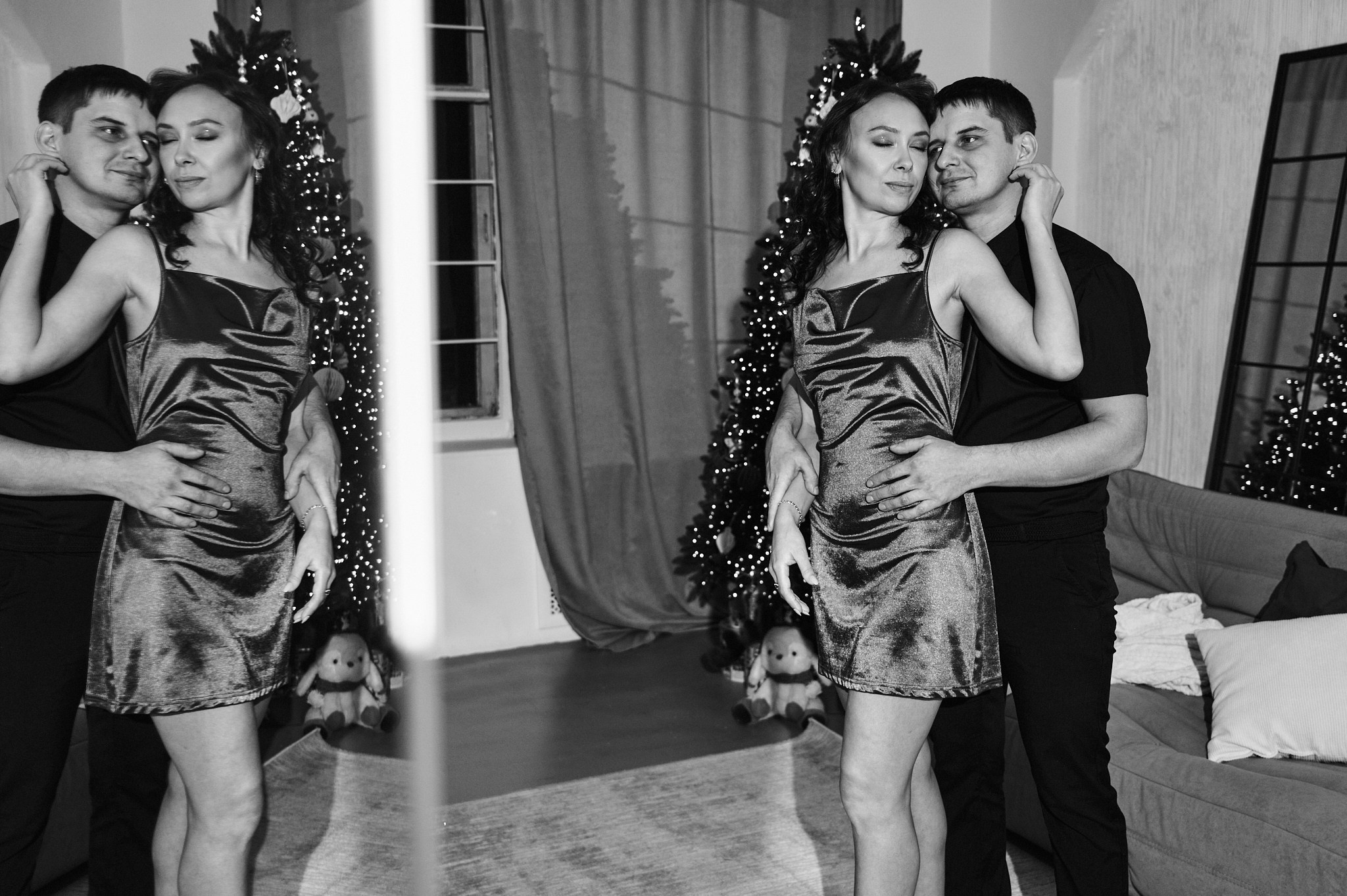 Новогодняя студийная фотосессия семьи Зиновьевых | Фотограф Иван Третьяков, Новокузнецк