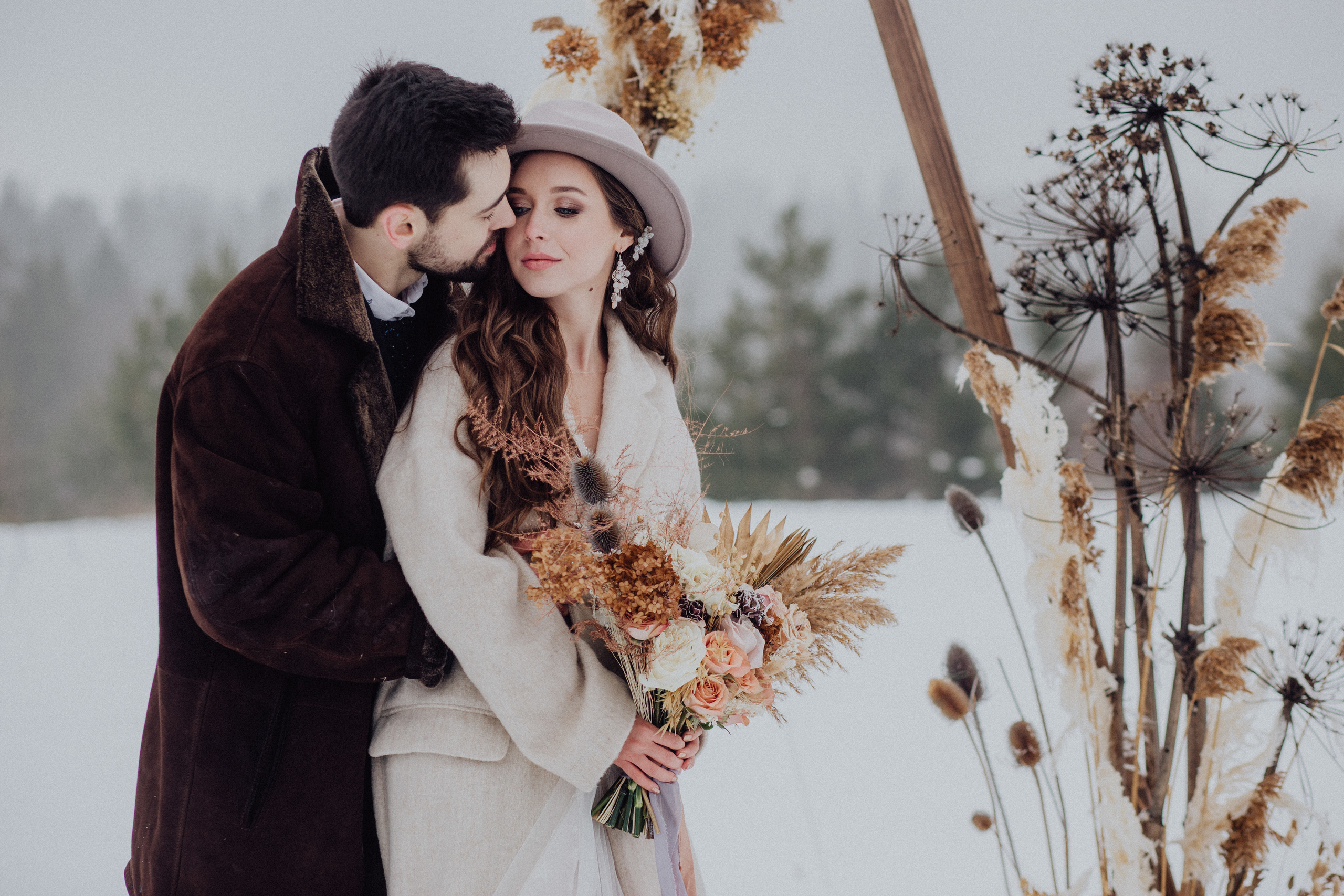 Свадьба зимой Зимняя свадьба Выездная регистрация. Свадебный фотограф Калуга Москва Диана Румянцева
