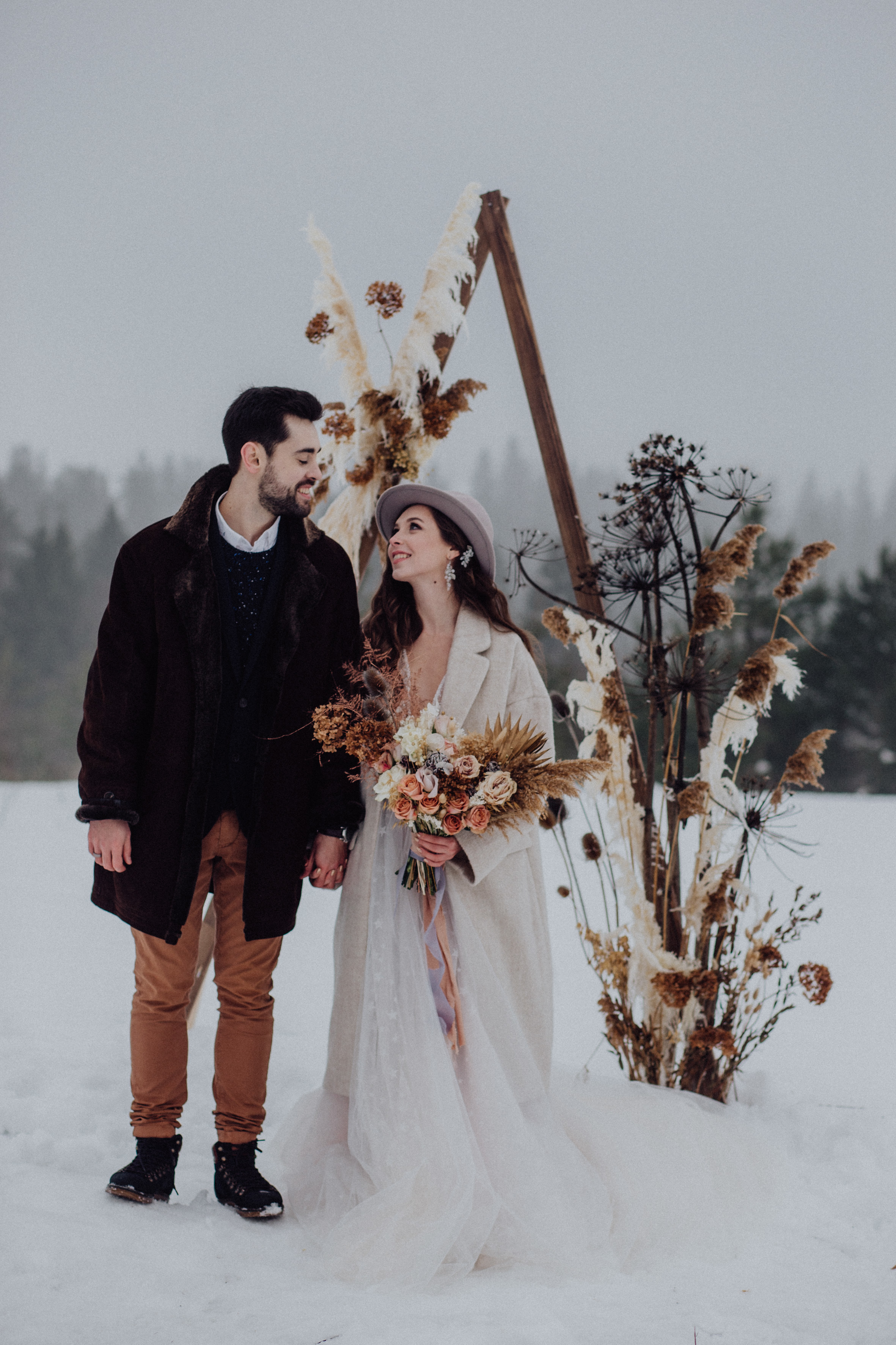 Свадьба зимой Зимняя свадьба Выездная регистрация. Свадебный фотограф Калуга Москва Диана Румянцева