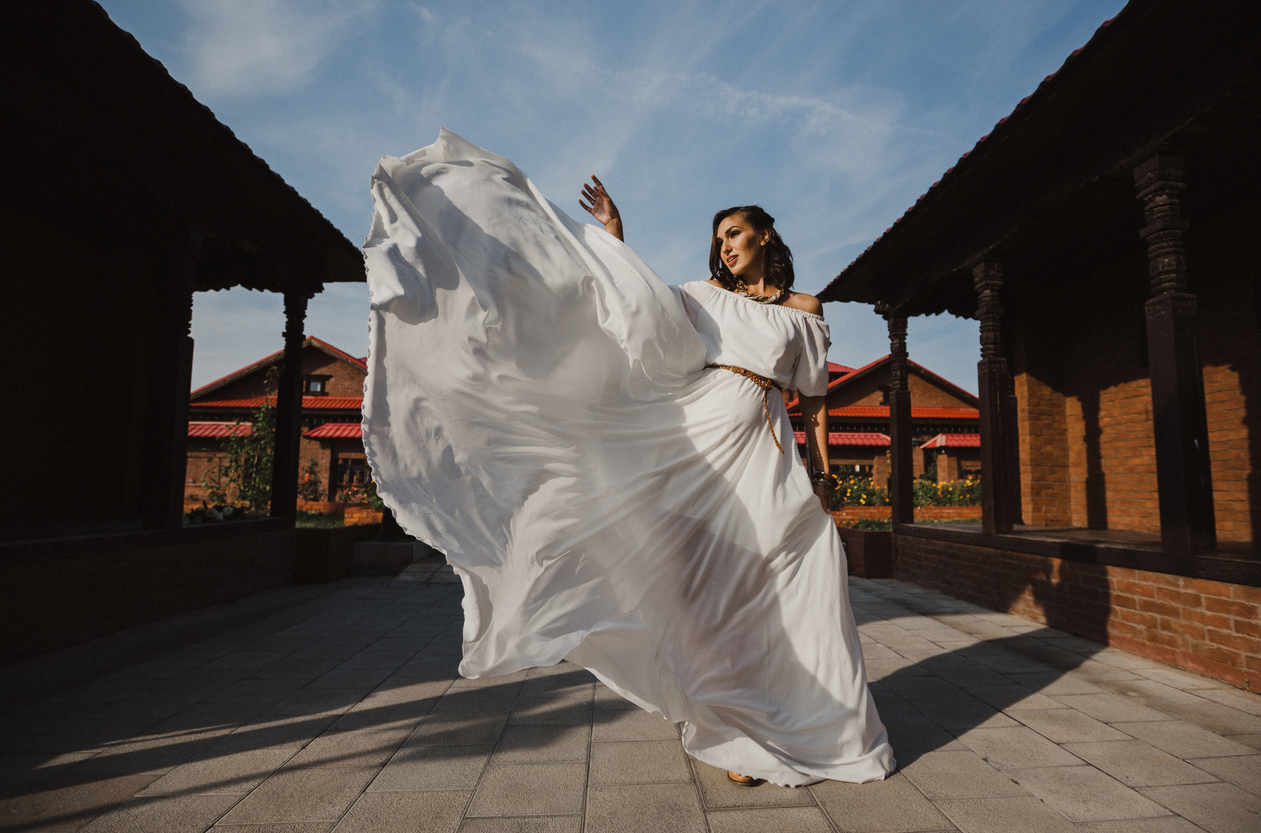 Свадебная прогулка в Этномире Свадебная фотосъемка в Этномире. Свадебный фотограф Калуга Москва Диана Румянцева