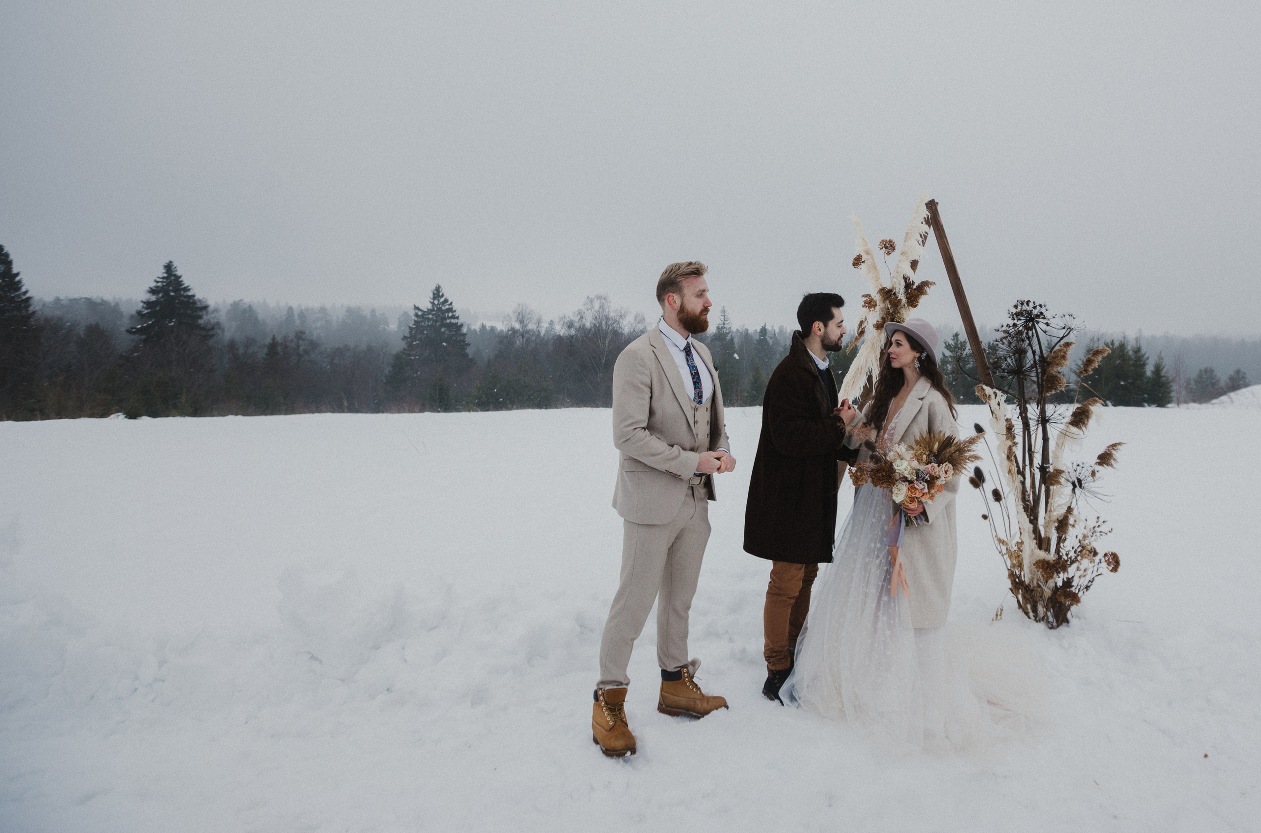 Свадьба зимой Зимняя свадьба Выездная регистрация. Свадебный фотограф Калуга Москва Диана Румянцева