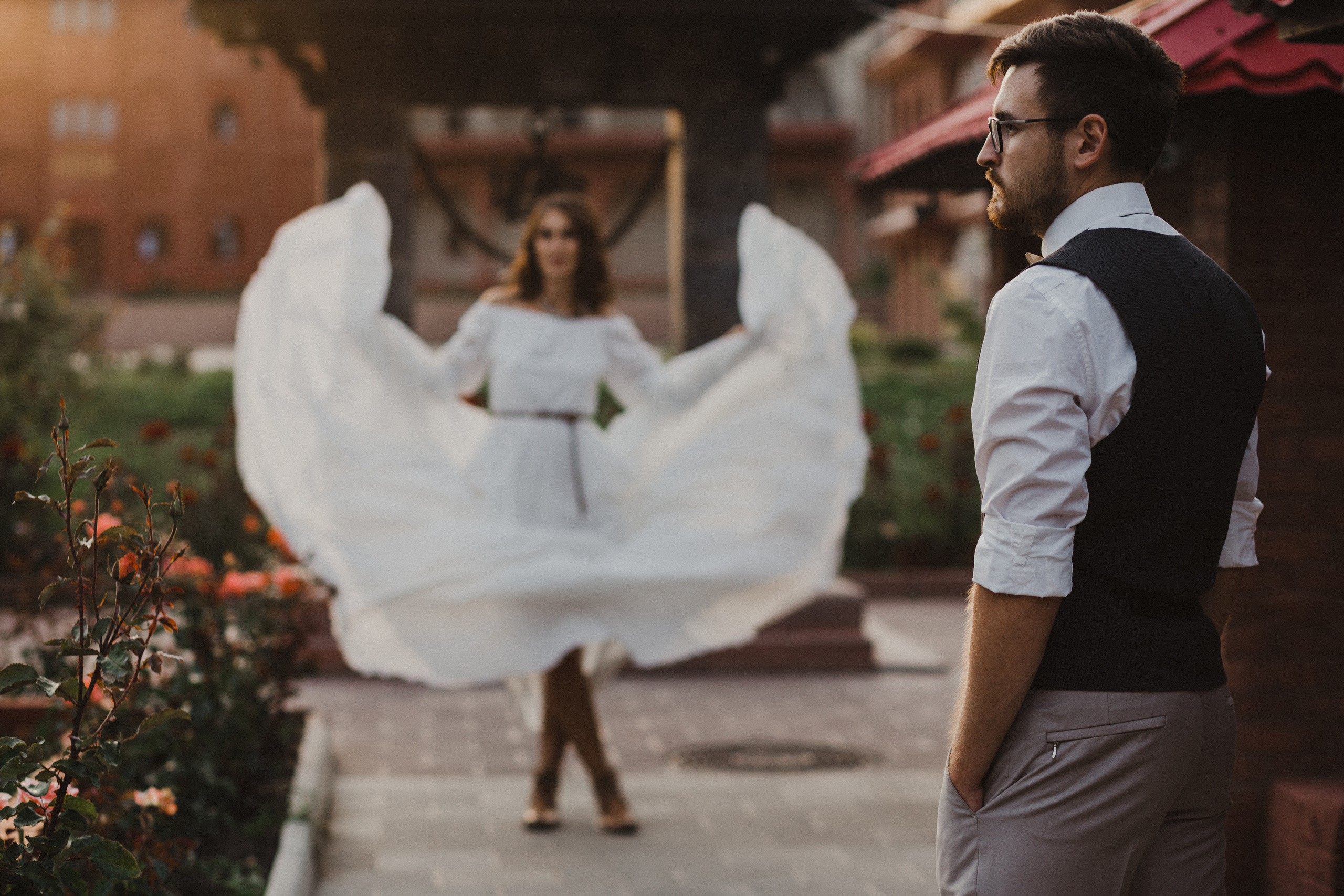 Свадебная прогулка в Этномире Свадебная фотосъемка в Этномире. Свадебный фотограф Калуга Москва Диана Румянцева