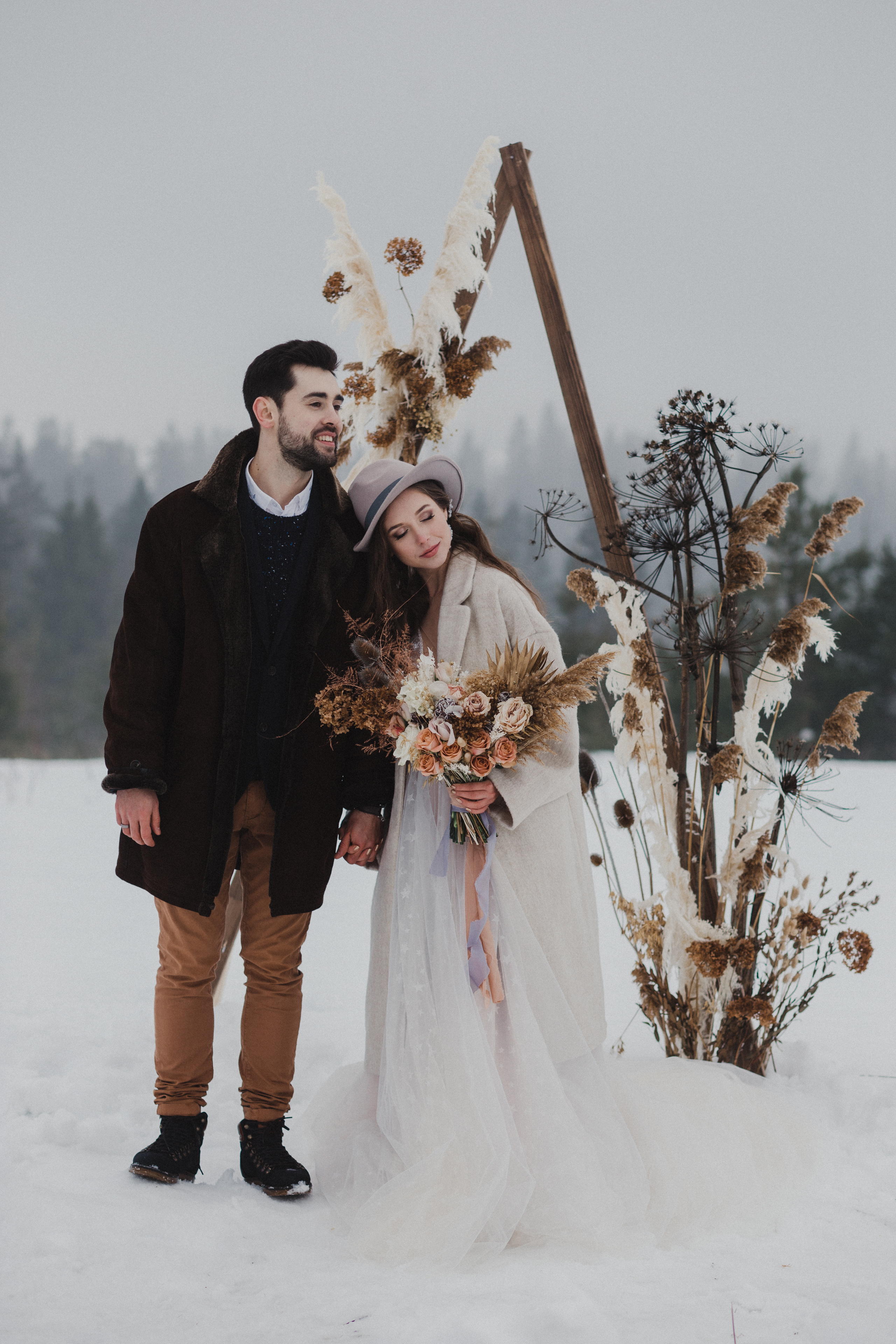 Свадьба зимой Зимняя свадьба Выездная регистрация. Свадебный фотограф Калуга Москва Диана Румянцева