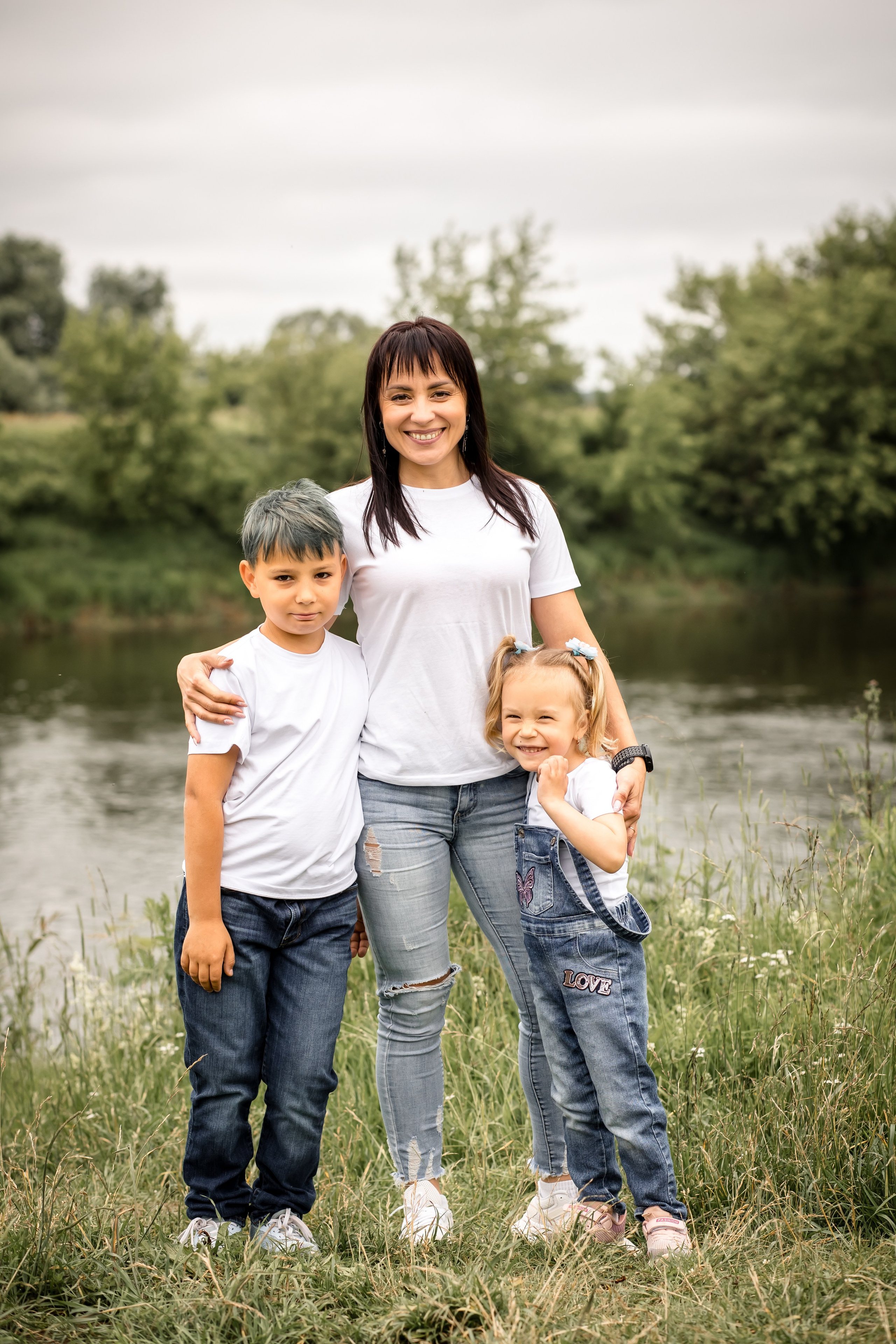 Катя с детками