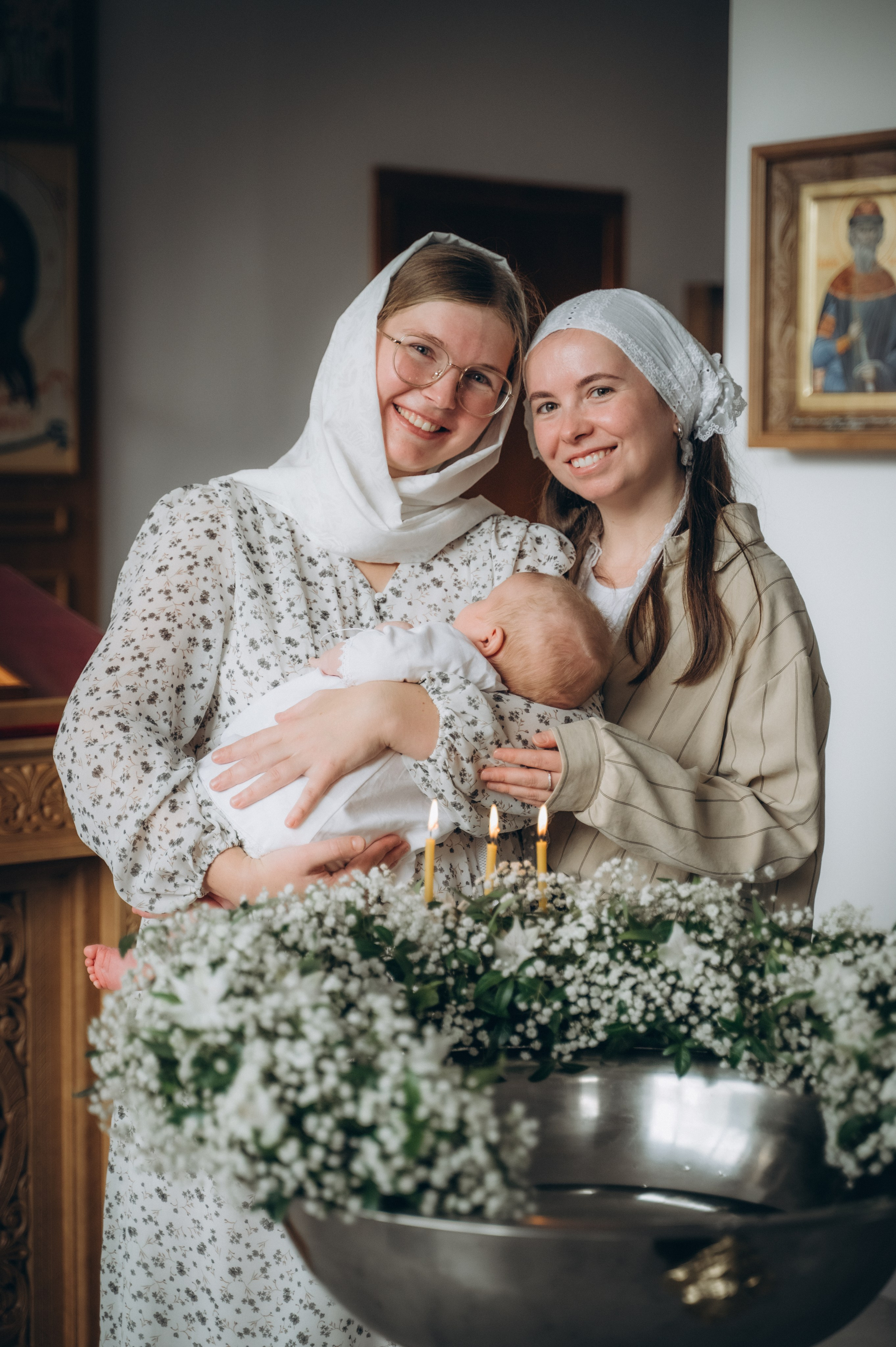 Крещение Ромы (Приход храма святой Равноапостольной княгини Ольги). Семейный фотограф в Минске Дарья Дреко