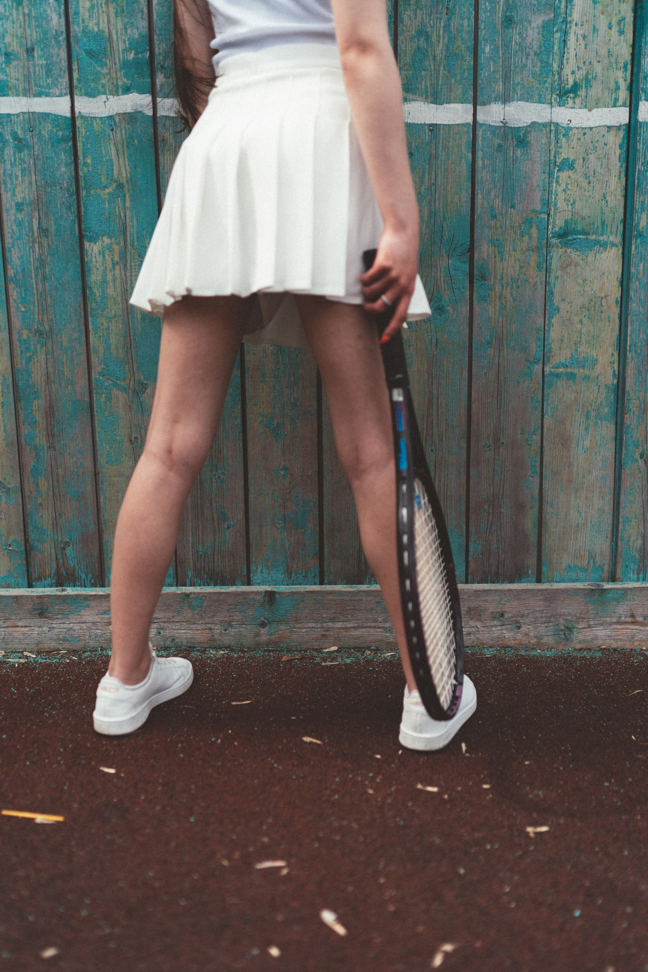 Tennis court with Farida. New York photographer RINAT SHAHMETOV in New York city