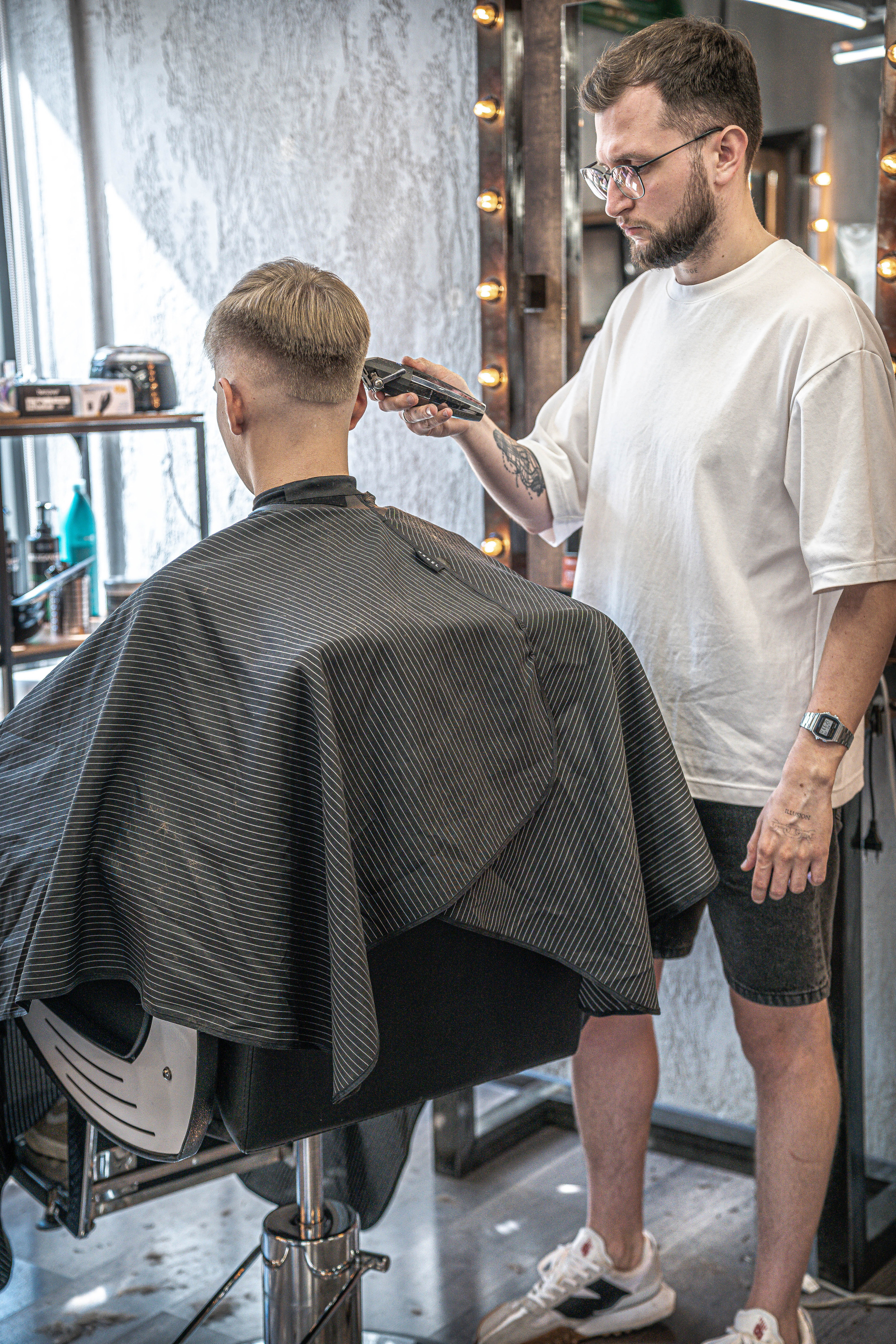  мужская причёска Барбершоп Barbershop BRITVA Аэропорт