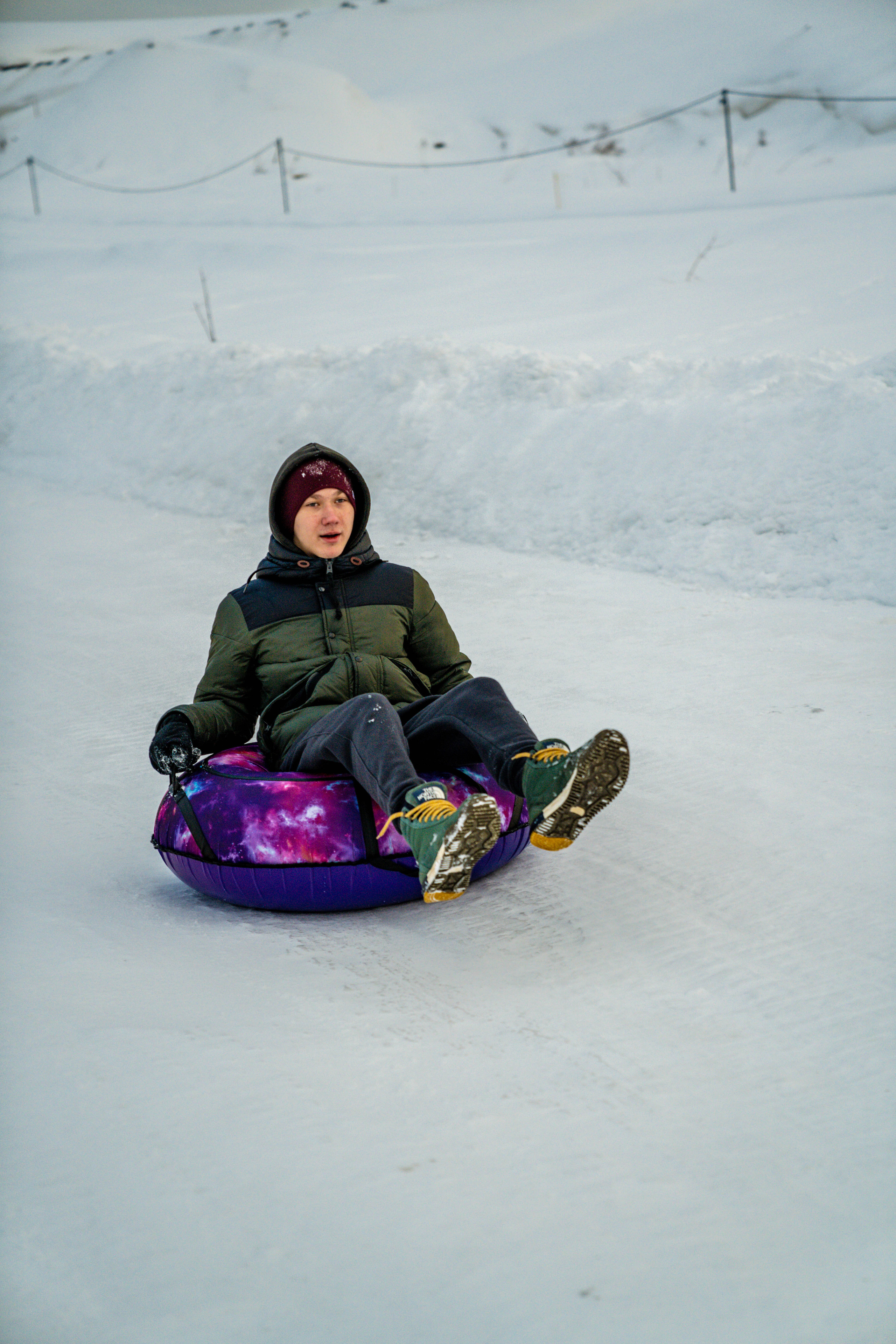 Катание на ватрушках в Рыболовной усадьбе «Остров». Фото и видео съёмка на заказ. VAU Studia. Москва
