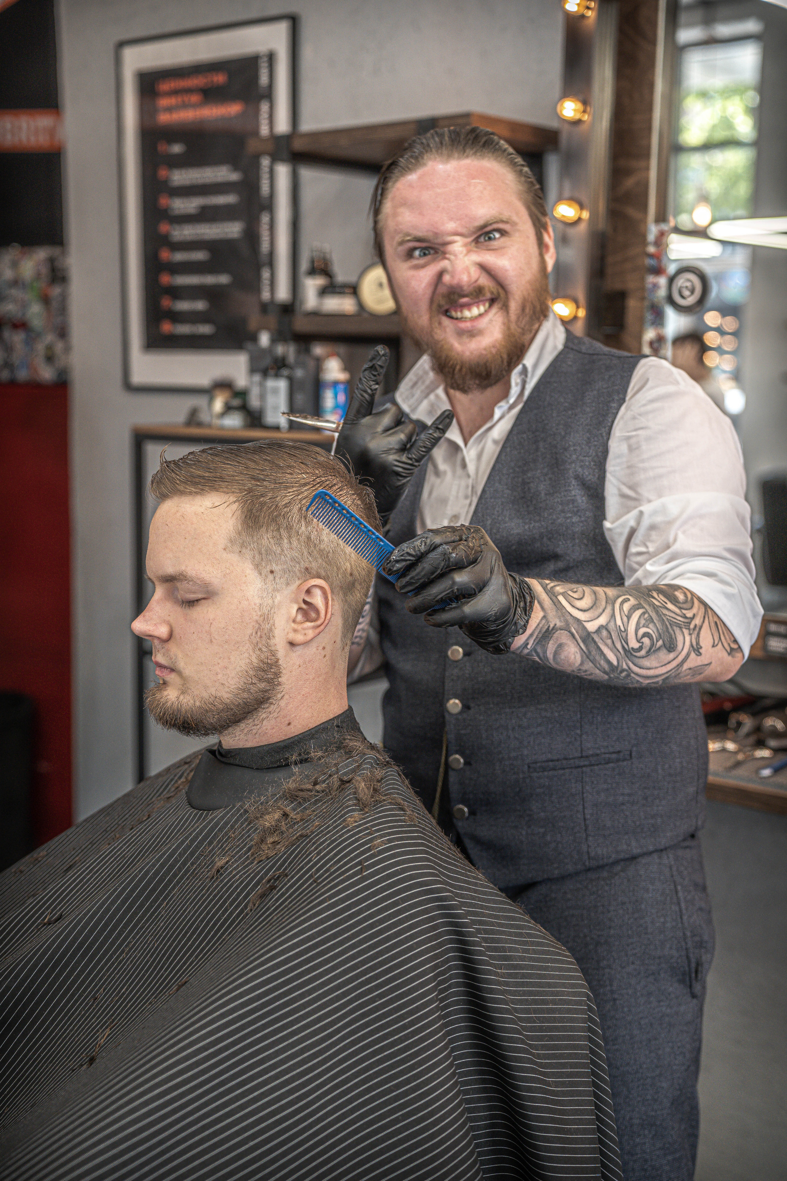  мужская причёска Барбершоп Barbershop BRITVA Аэропорт