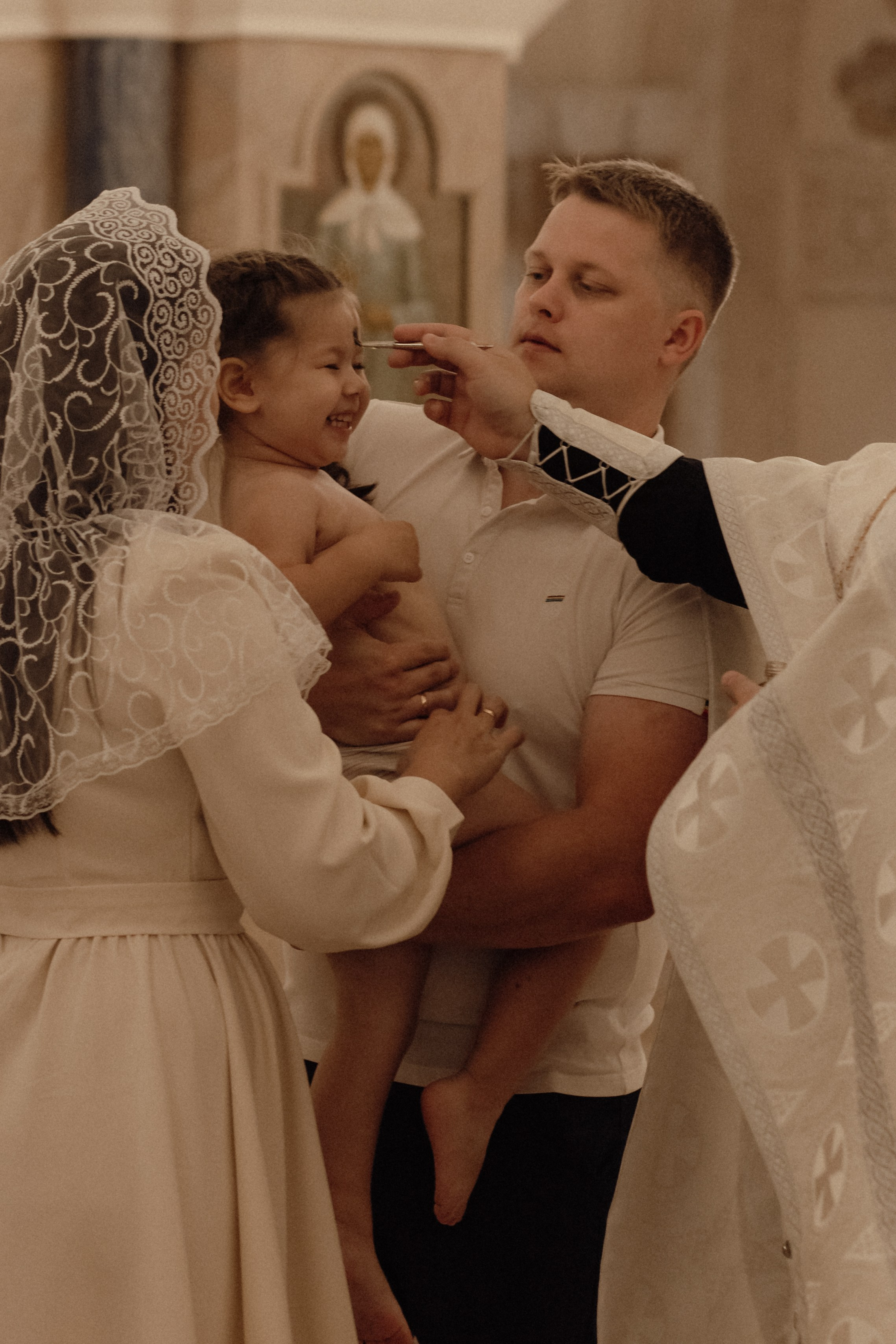 Крещение Киры. Семейный и свадебный фотограф в Челябинске Мария Леонтьева