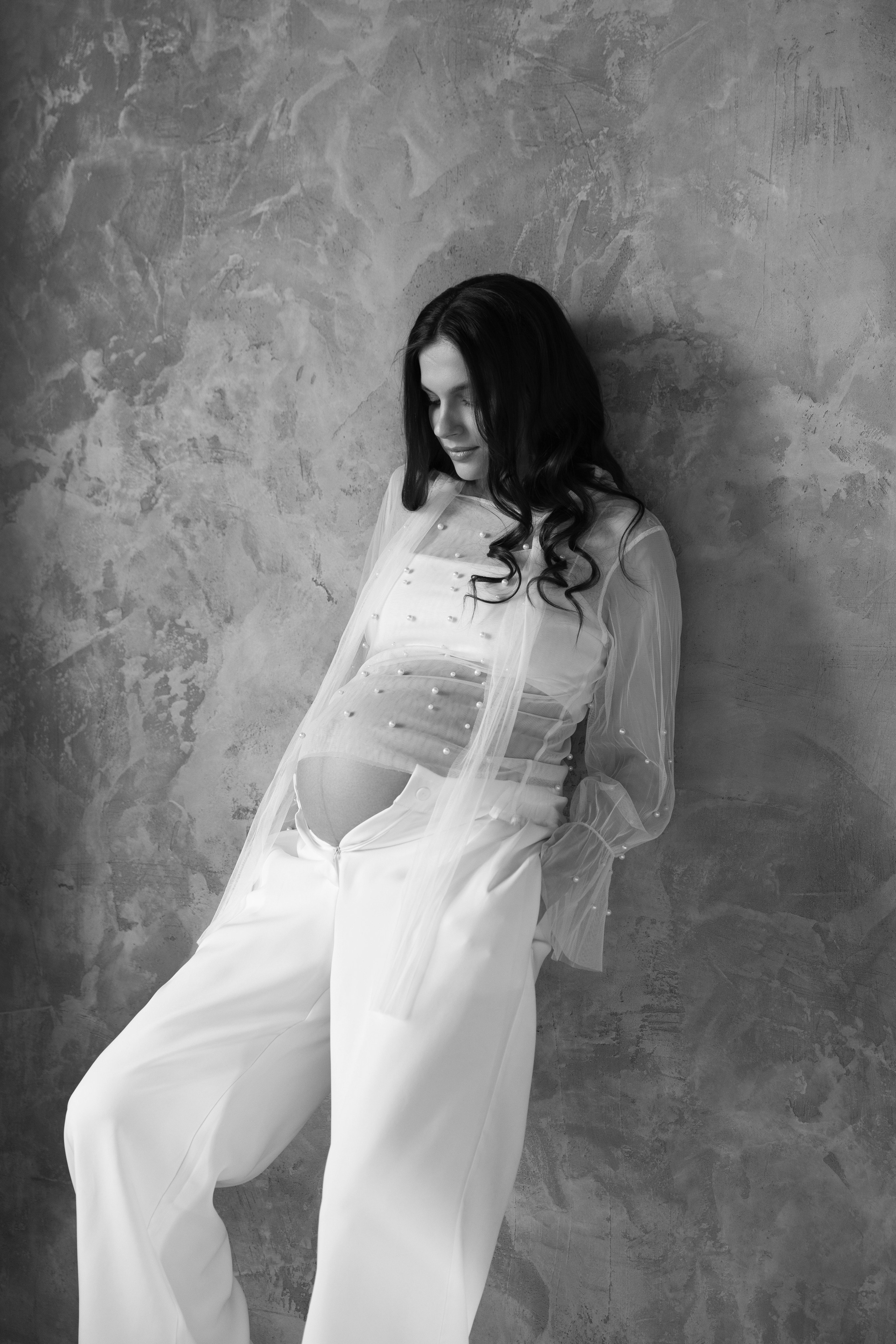 Беременность. Фотограф Мария Щеголькова. Чувственный женский портрет