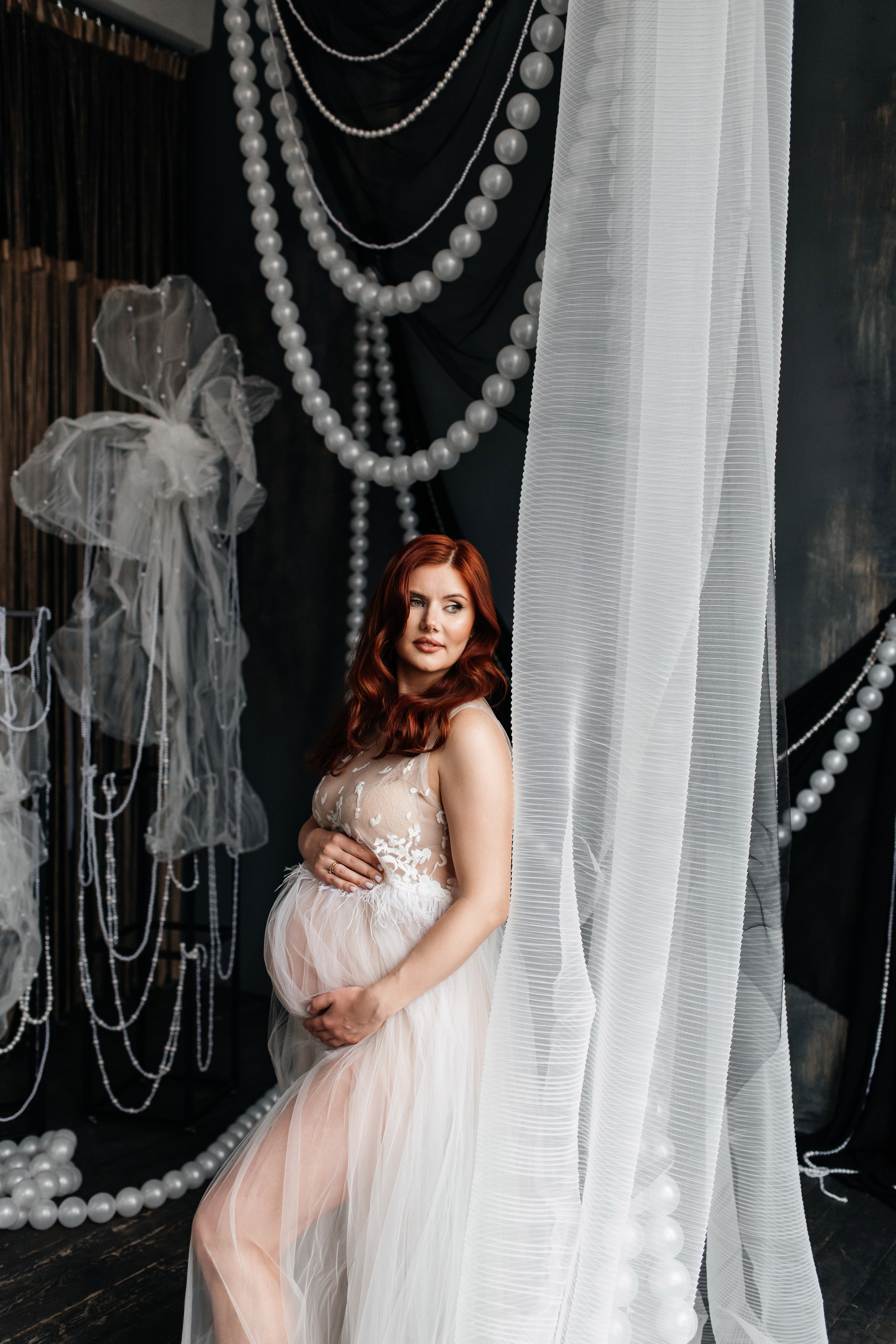 «Мягкость ожидания: в струящихся тканях и украшениях». Фотограф в Москве/Зарайске Шахова Марина