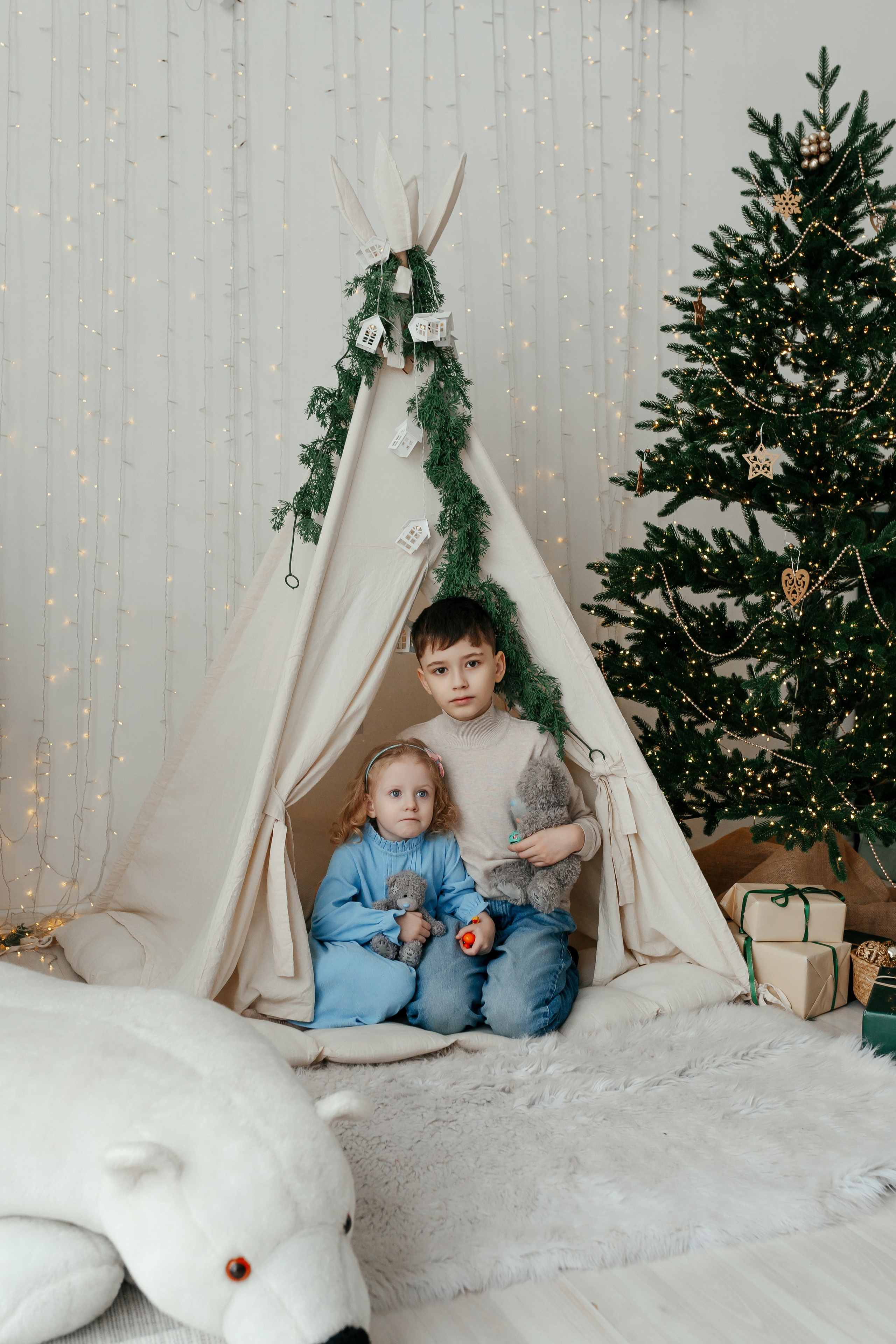 Новогодняя семейная фотосессия. Фотограф Ким Наталья в Красноярске