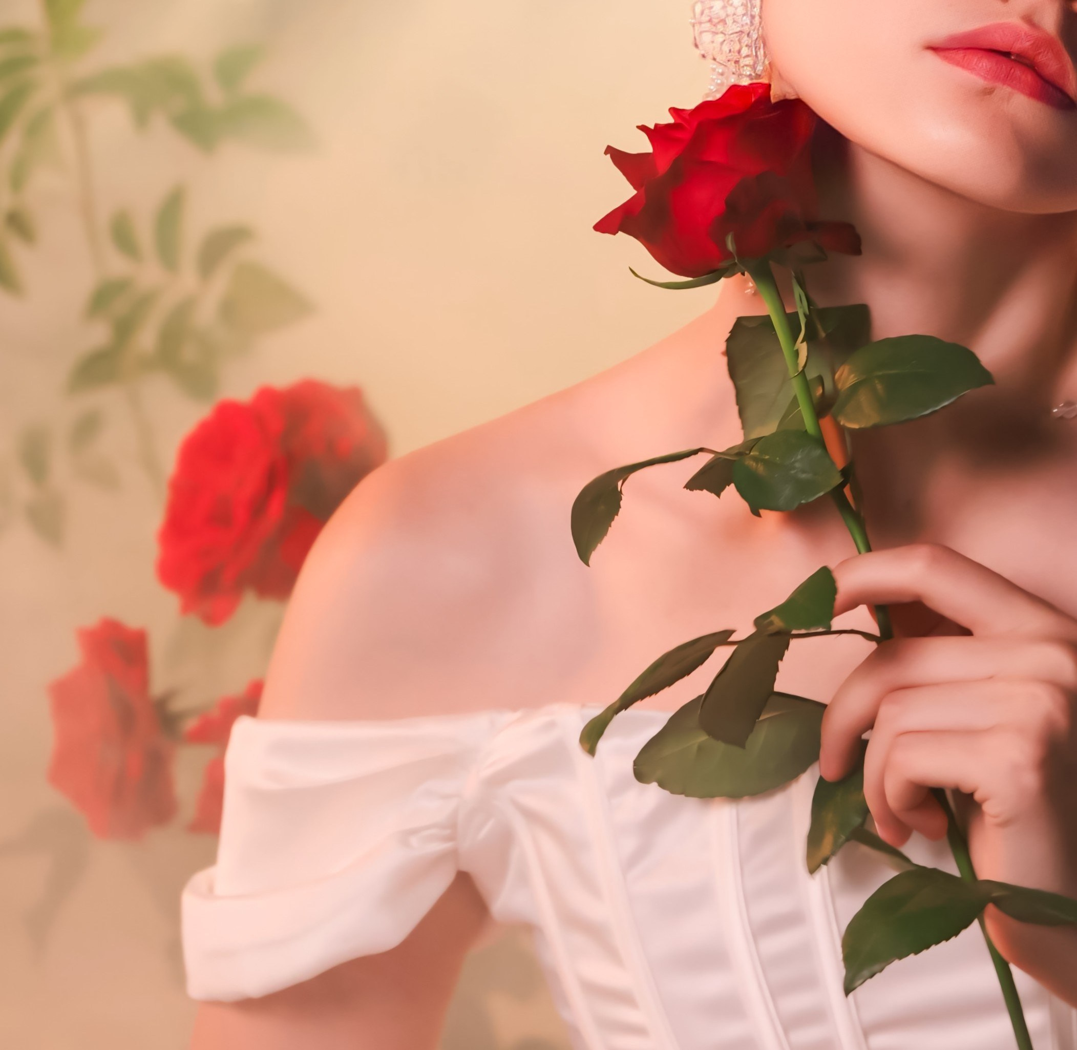 Шёпот лепестков и нежность невесты. Портретный и семейный фотограф в Москве Мария Иванова