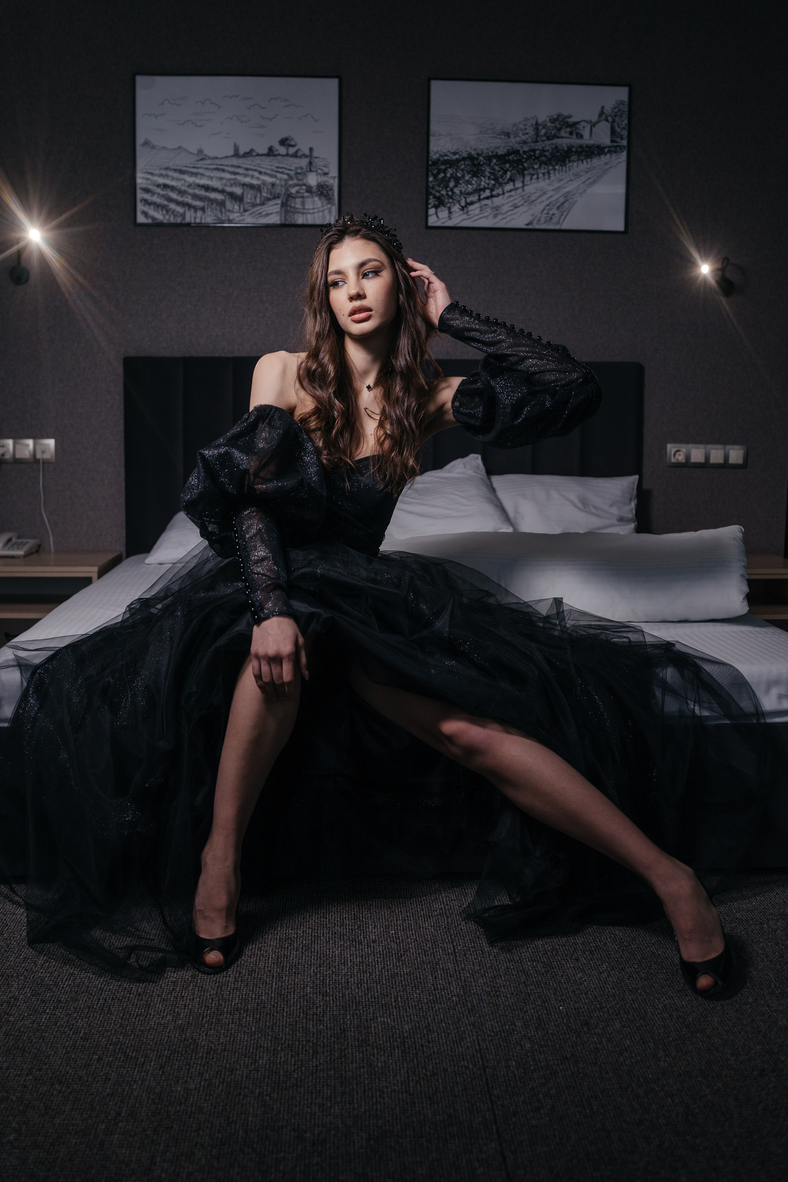 Черное платье. Фотограф Крохин Олег