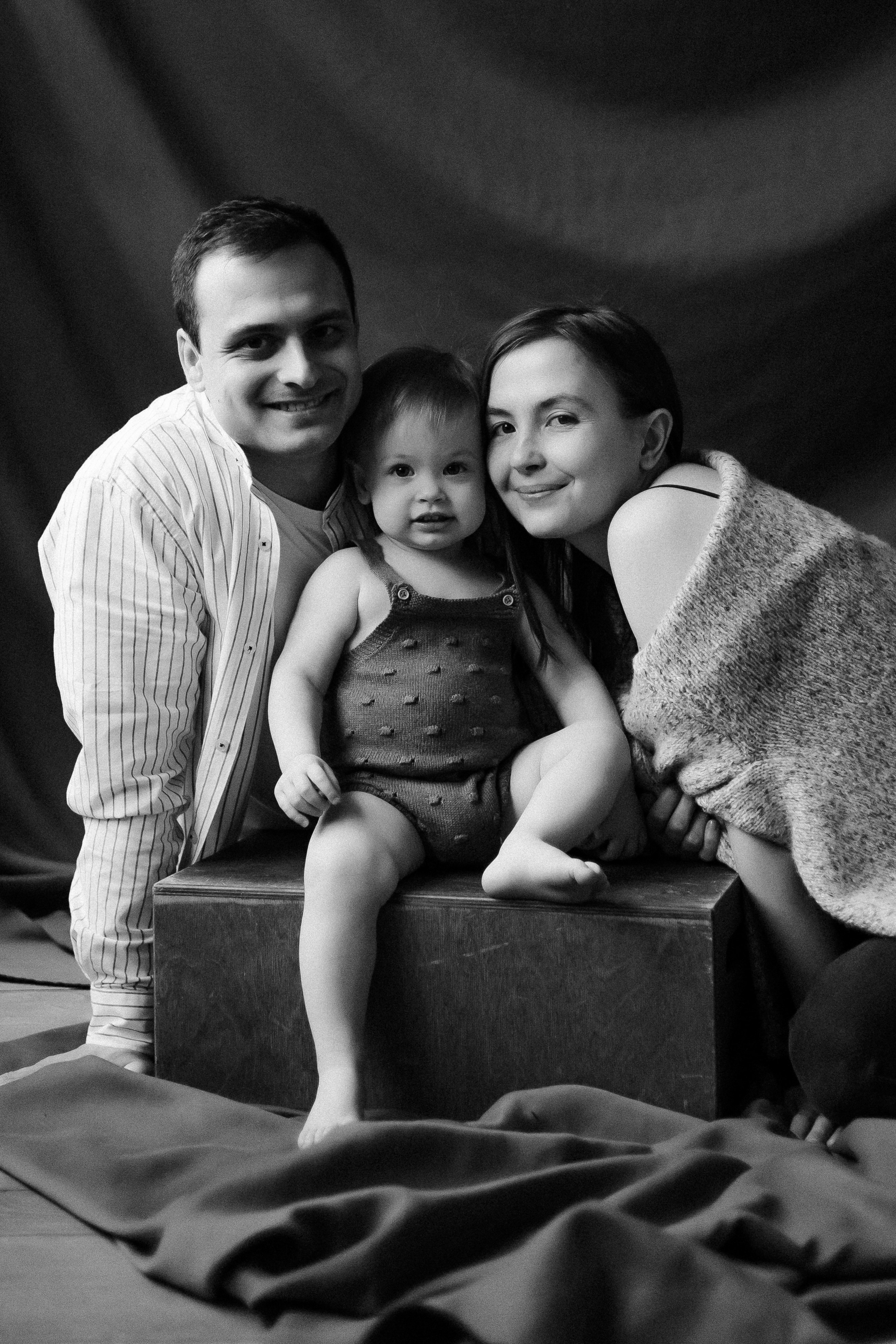 Сабина с мамой и папой