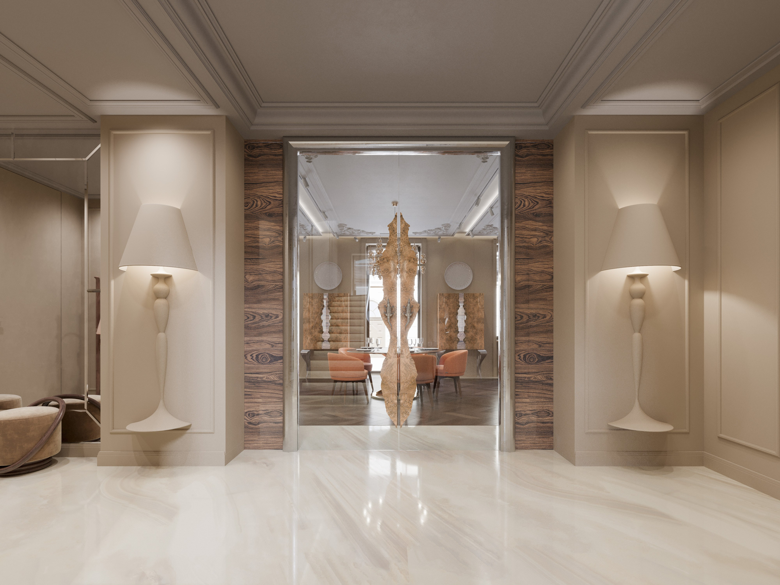 Интерьер Двухэтажной Квартиры Премиум-Класса | 3D Визуализация. Визуализатор интерьера в Москве | Брагин Кирилл