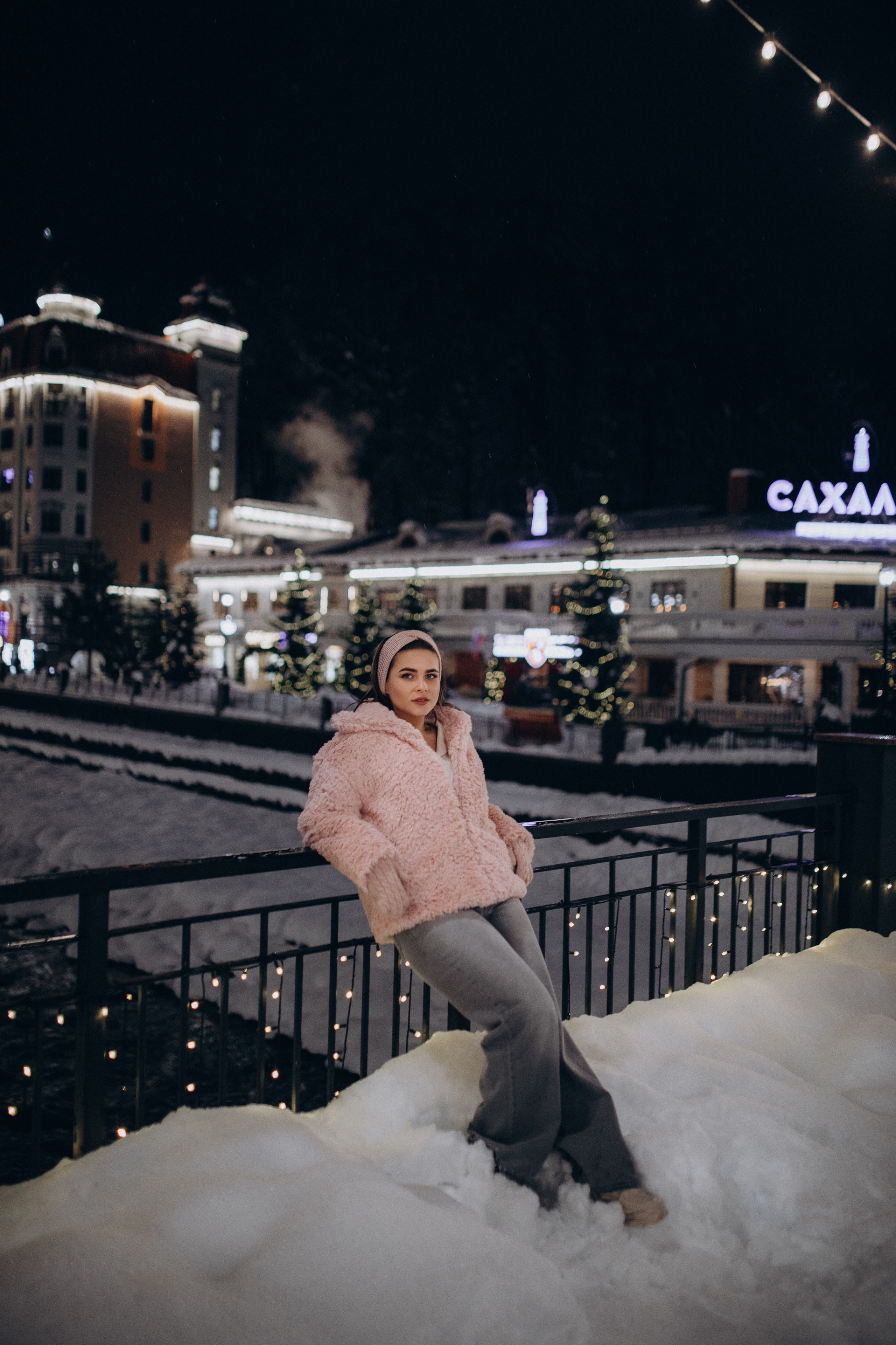 Зимняя прогулка на Розе Хутор с Кристиной. Фотограф Елизавета Балакир