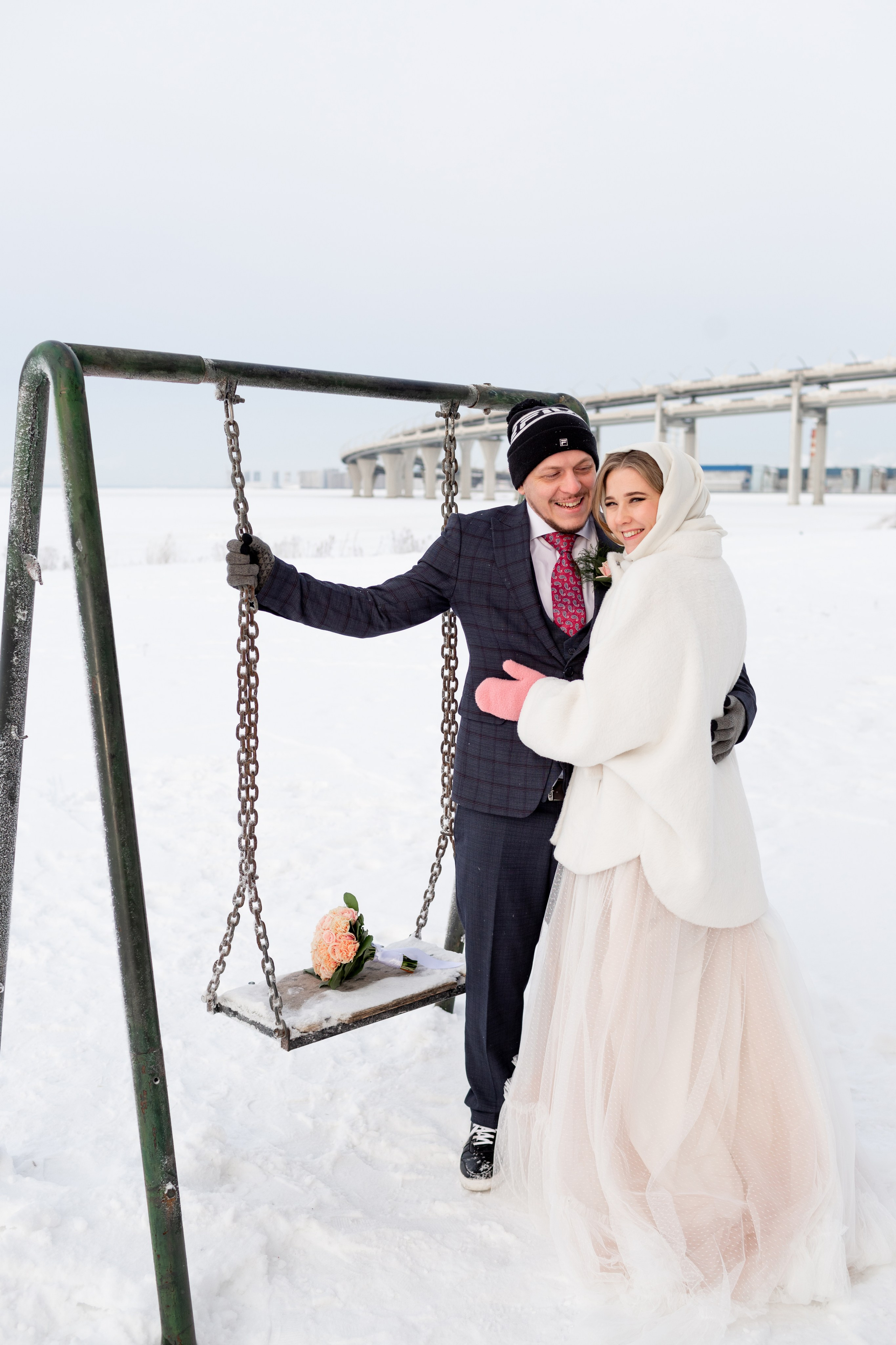 Свадебная фотосессия зимой. Свадебный фотограф Кирилл Белый