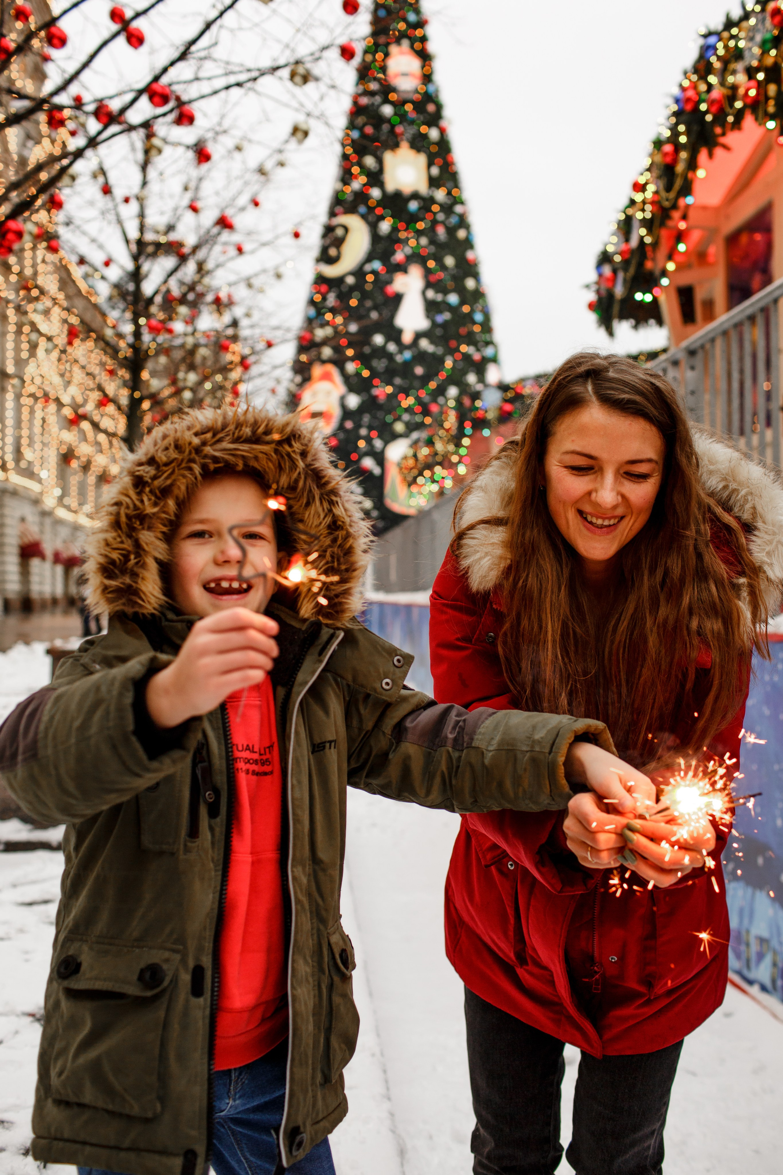 Новогодняя фотопрогулка в Москве. Свадебный фотограф Кирилл Белый