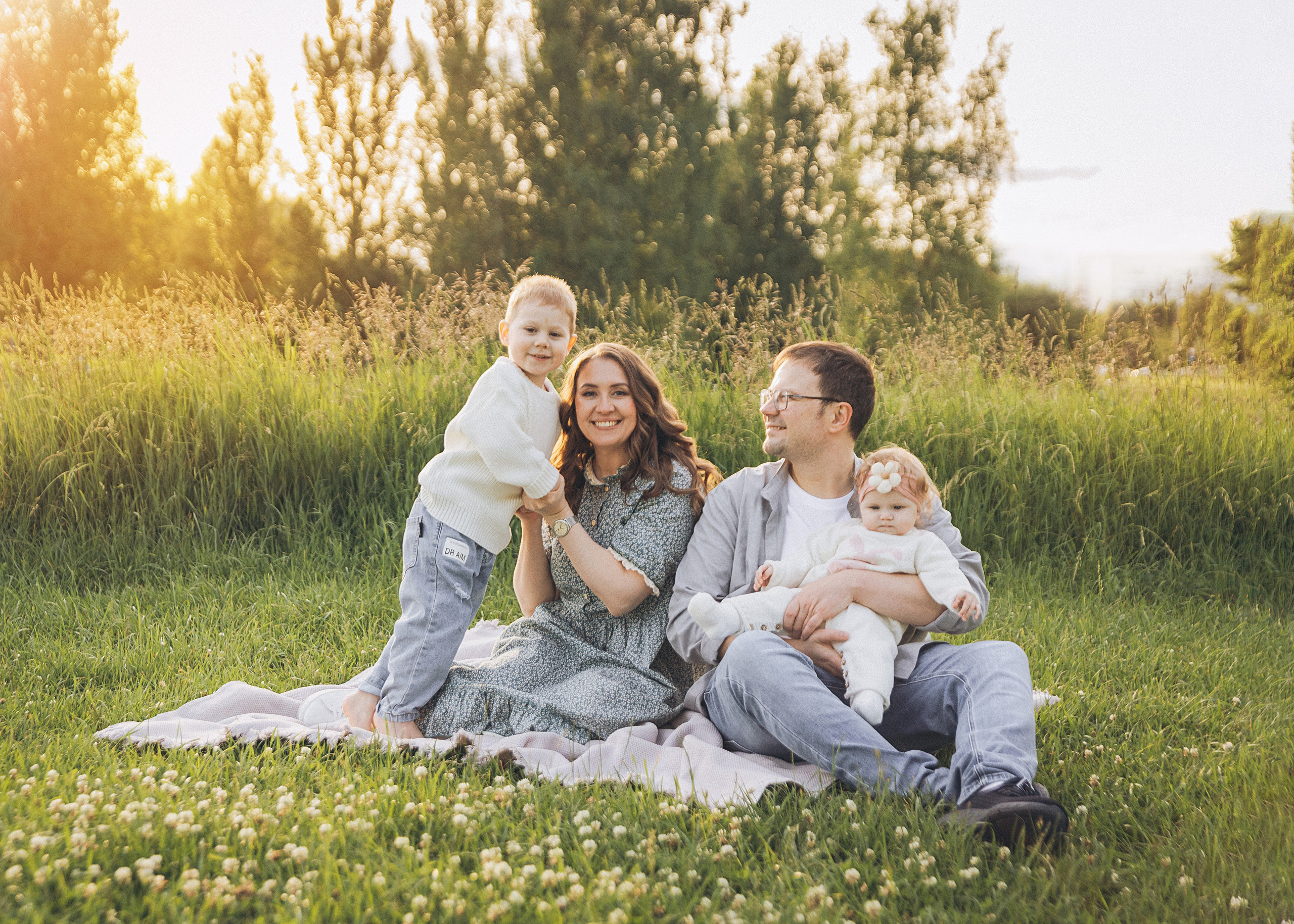 Ольга, Саша, Андрюша, Настюша. Семейный фотограф В Москве Александра Дейкун