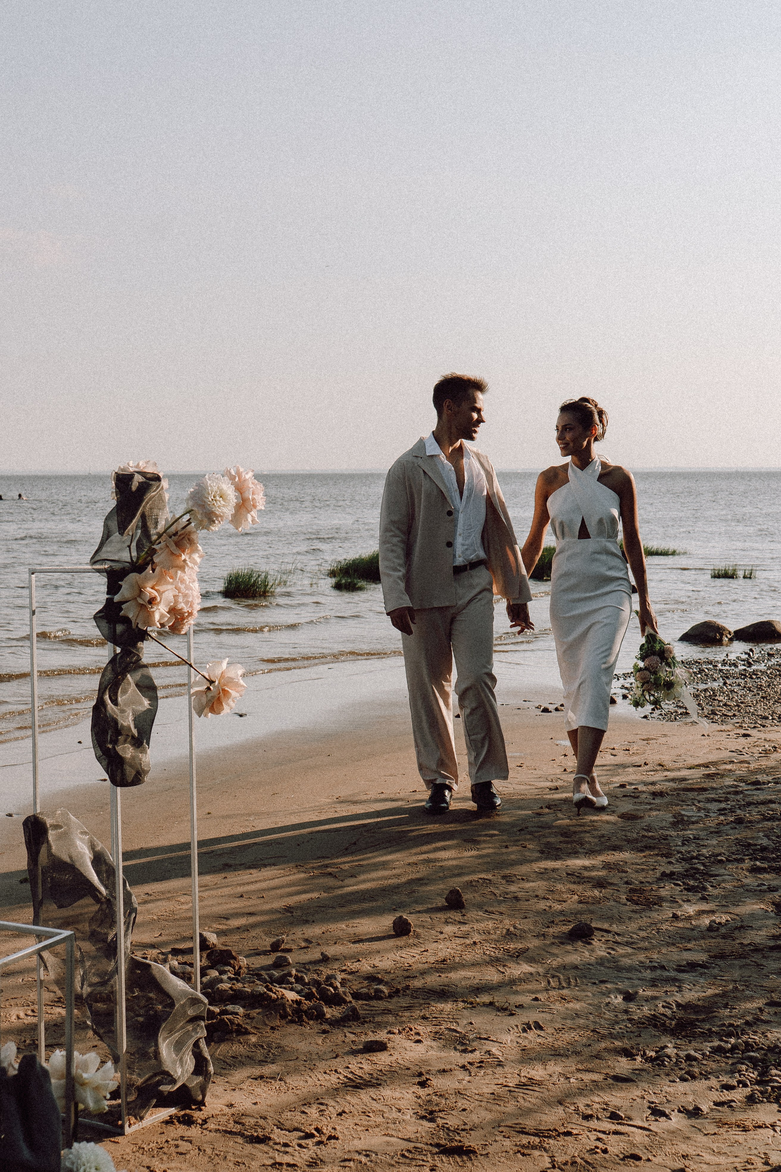 СВАДЕБНАЯ ФОТОСЕССИЯ ВЫЕЗДНОЙ ЦЕРЕМОНИИ (ФИНСКИЙ ЗАЛИВ). Профессиональный фотограф, Санкт-Петербург — Виктория Богомолова