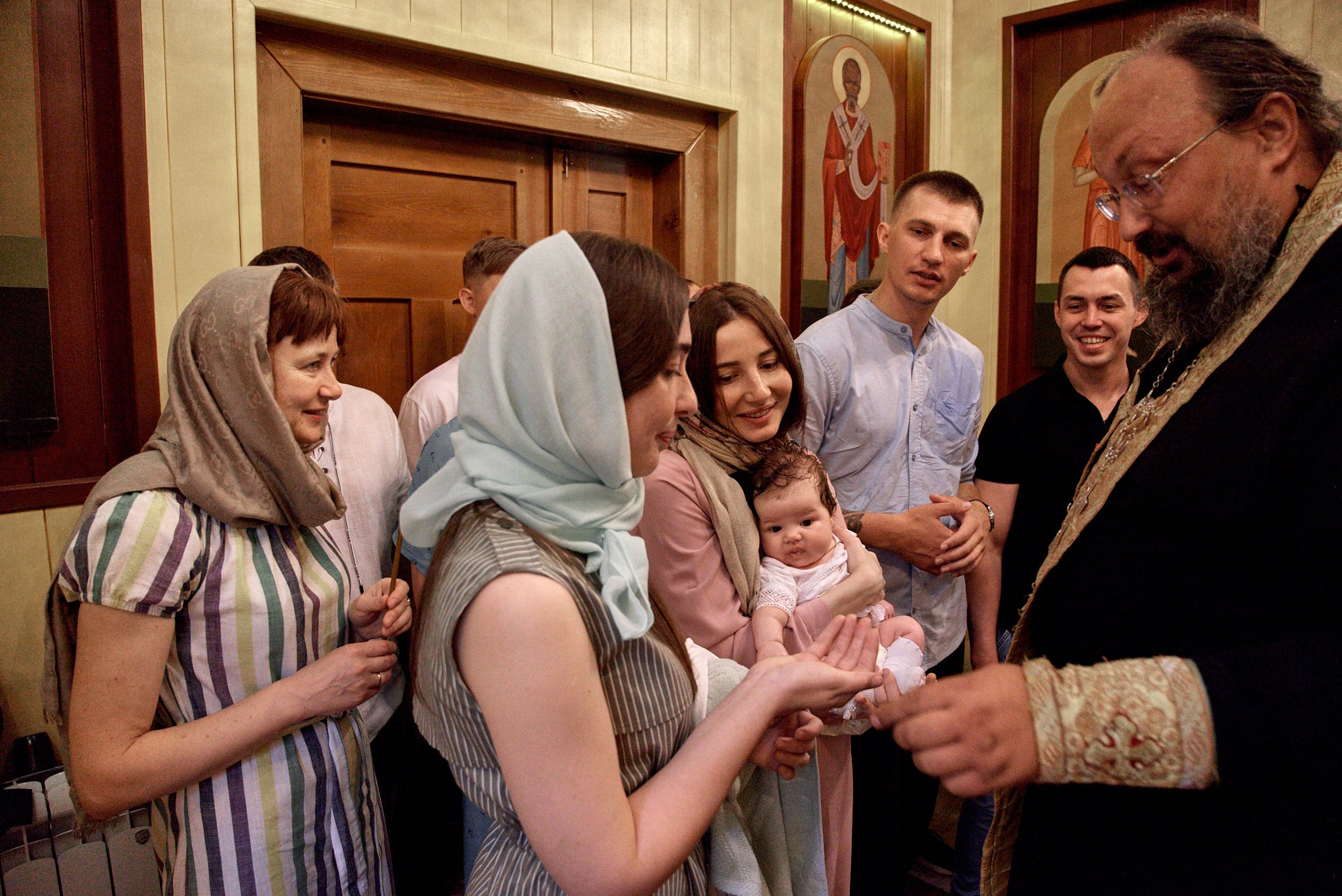 Фотосессия крещение Варвары