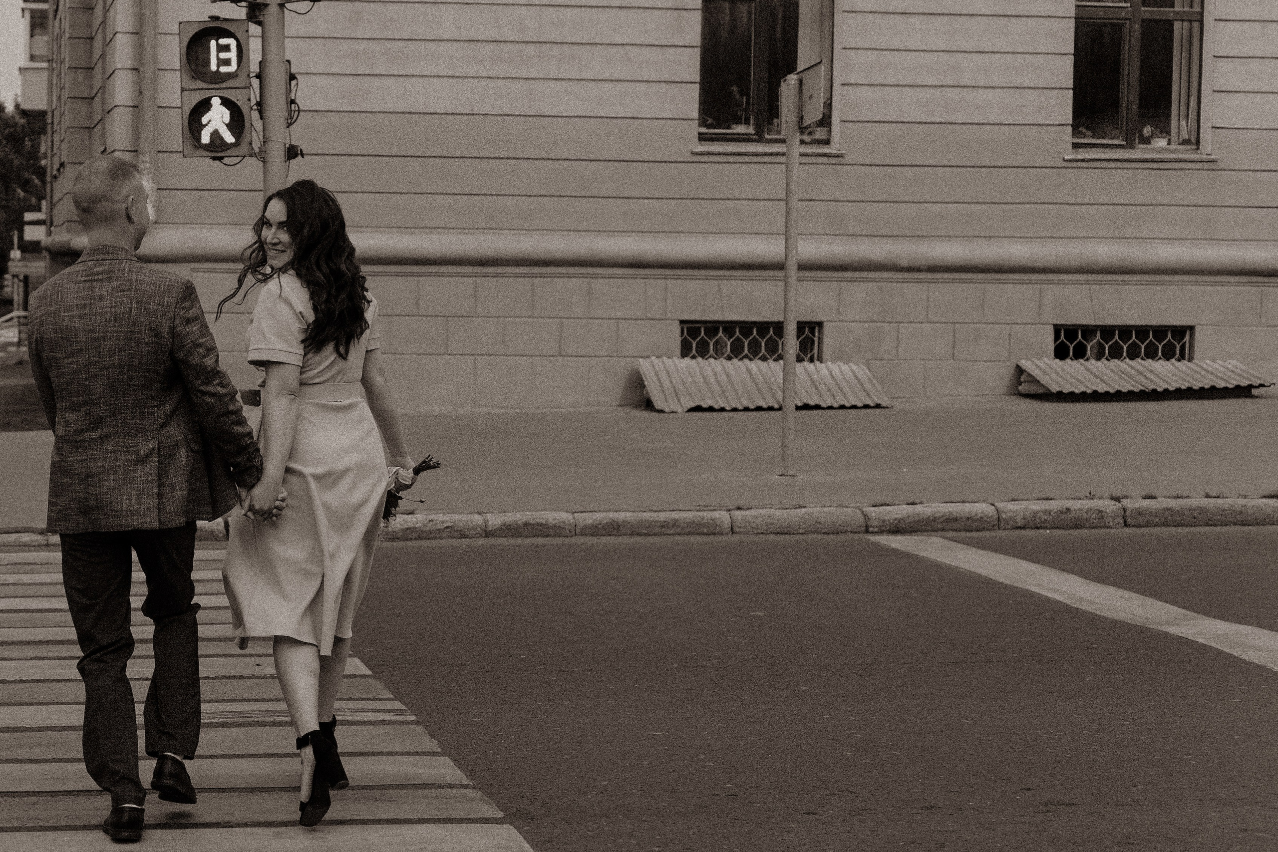 Съемка на улице после росписи