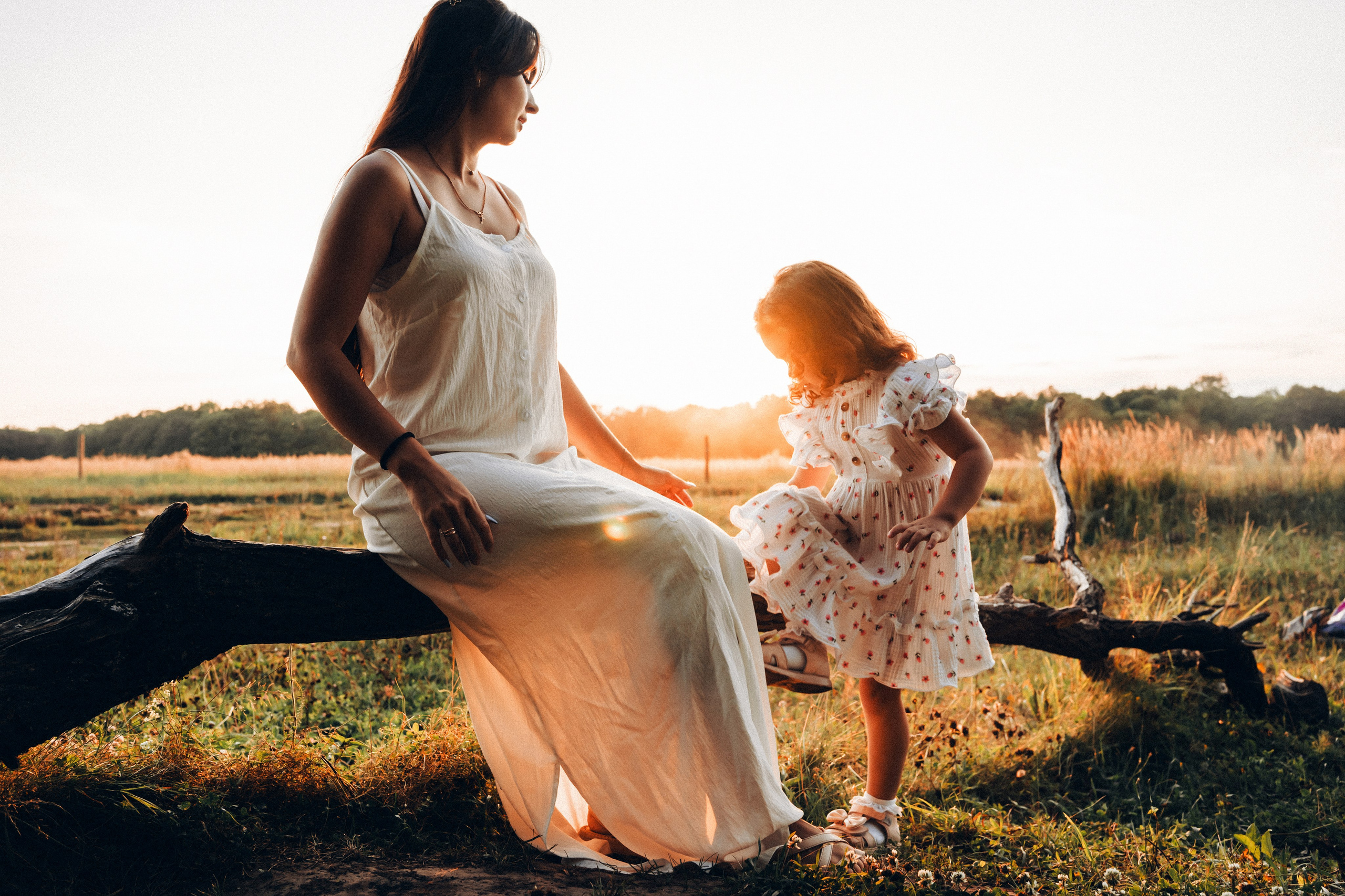 Семейная съемка на закате