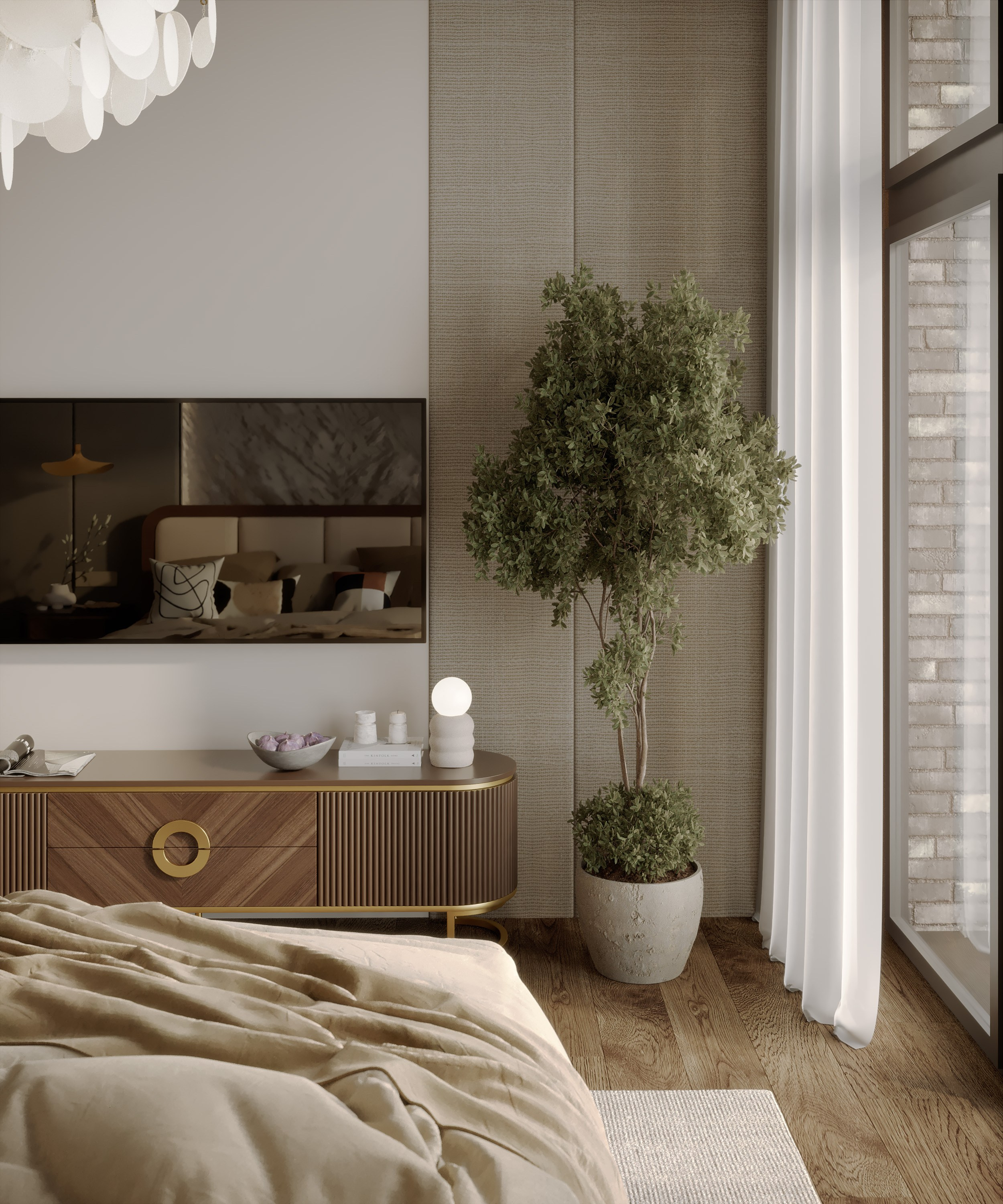 Bedroom «Nuage Doux». Портфолио 3D визуализатора