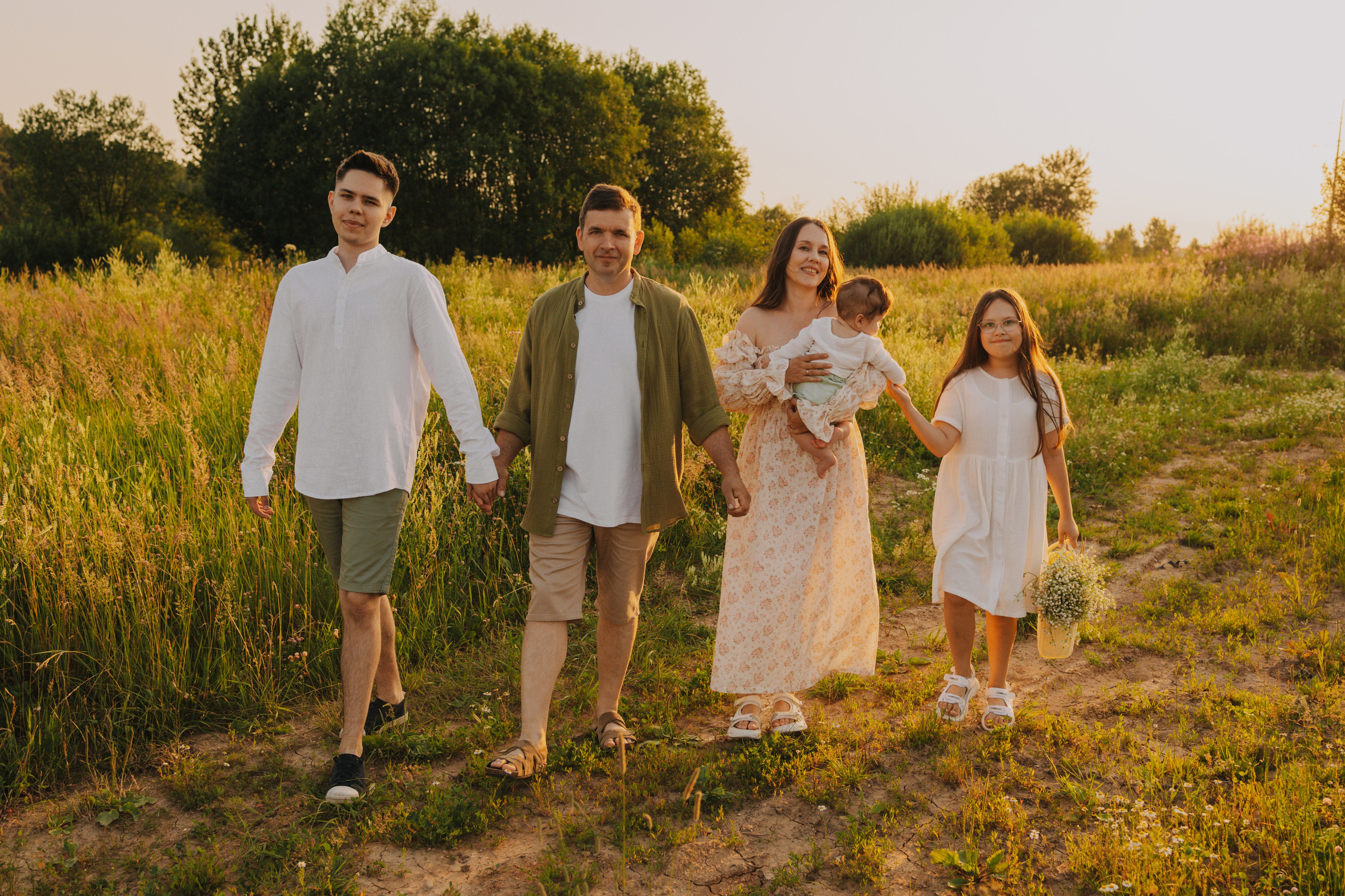 Семейный Пикник: Летняя Съемка