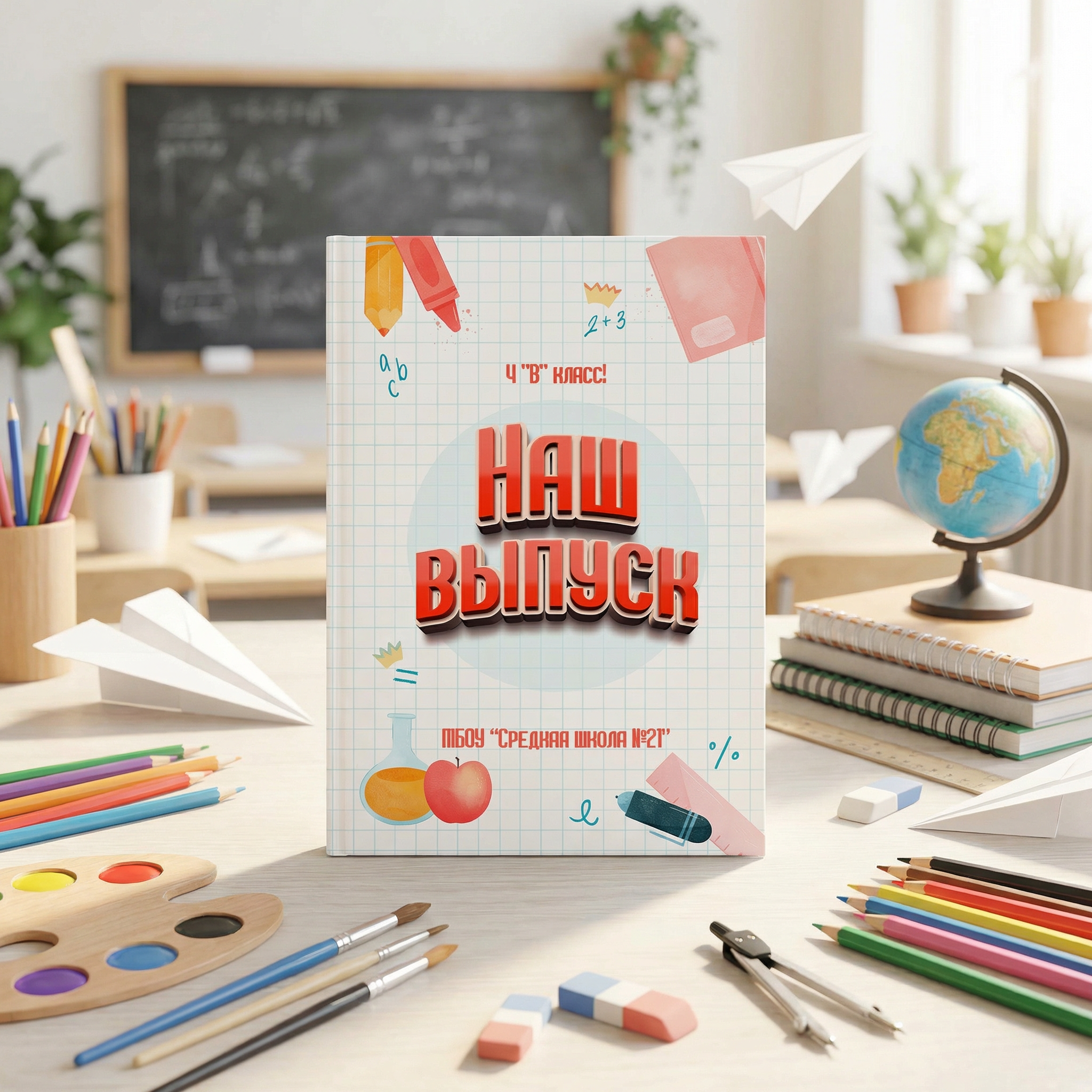 025 School III. Дизайны, psd шаблоны школьных и выпускных альбомов и обложек