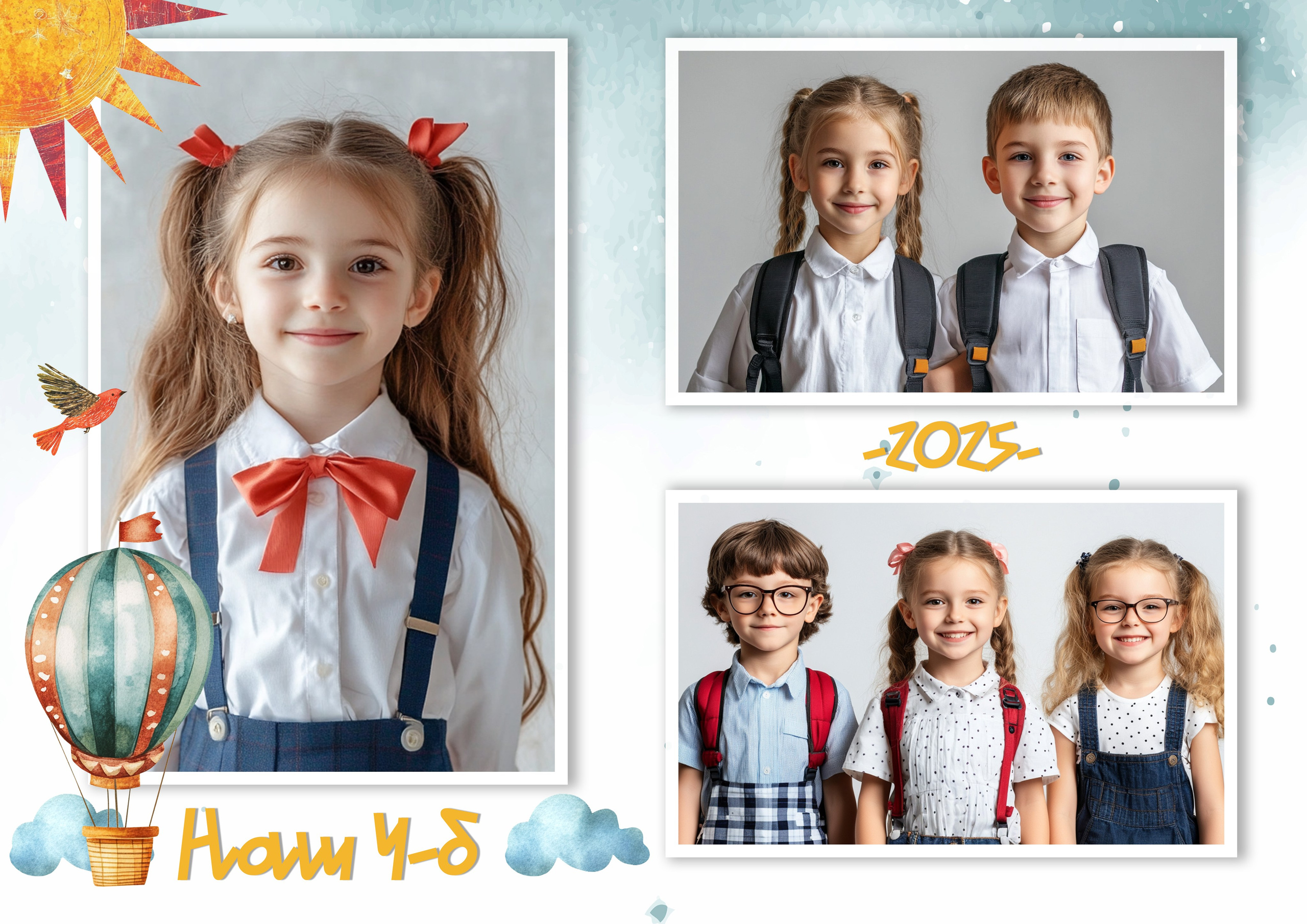 Дизайн альбома 1-4 класс. Семейный и детский фотограф в Туапсинском районе Кузьмичёва Светлана