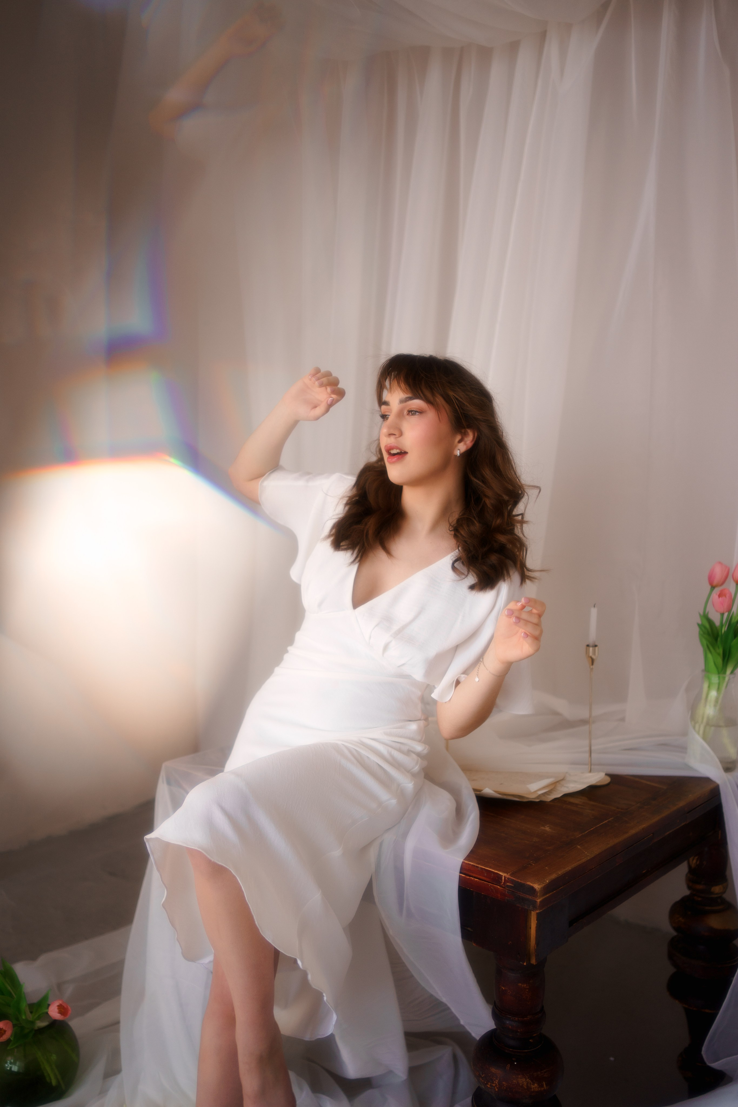 Нежнейшая весенняя серия с актрисой Софией Цымбал. Портретный фотограф в Казани, Красной Поляне и Сочи Анна Кузнецова
