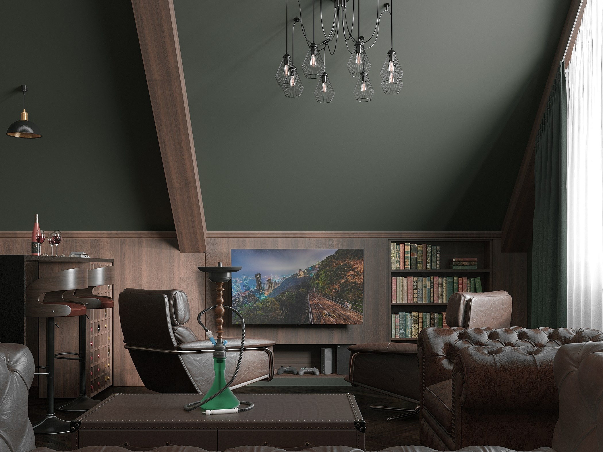 Интерьер с мужским характером