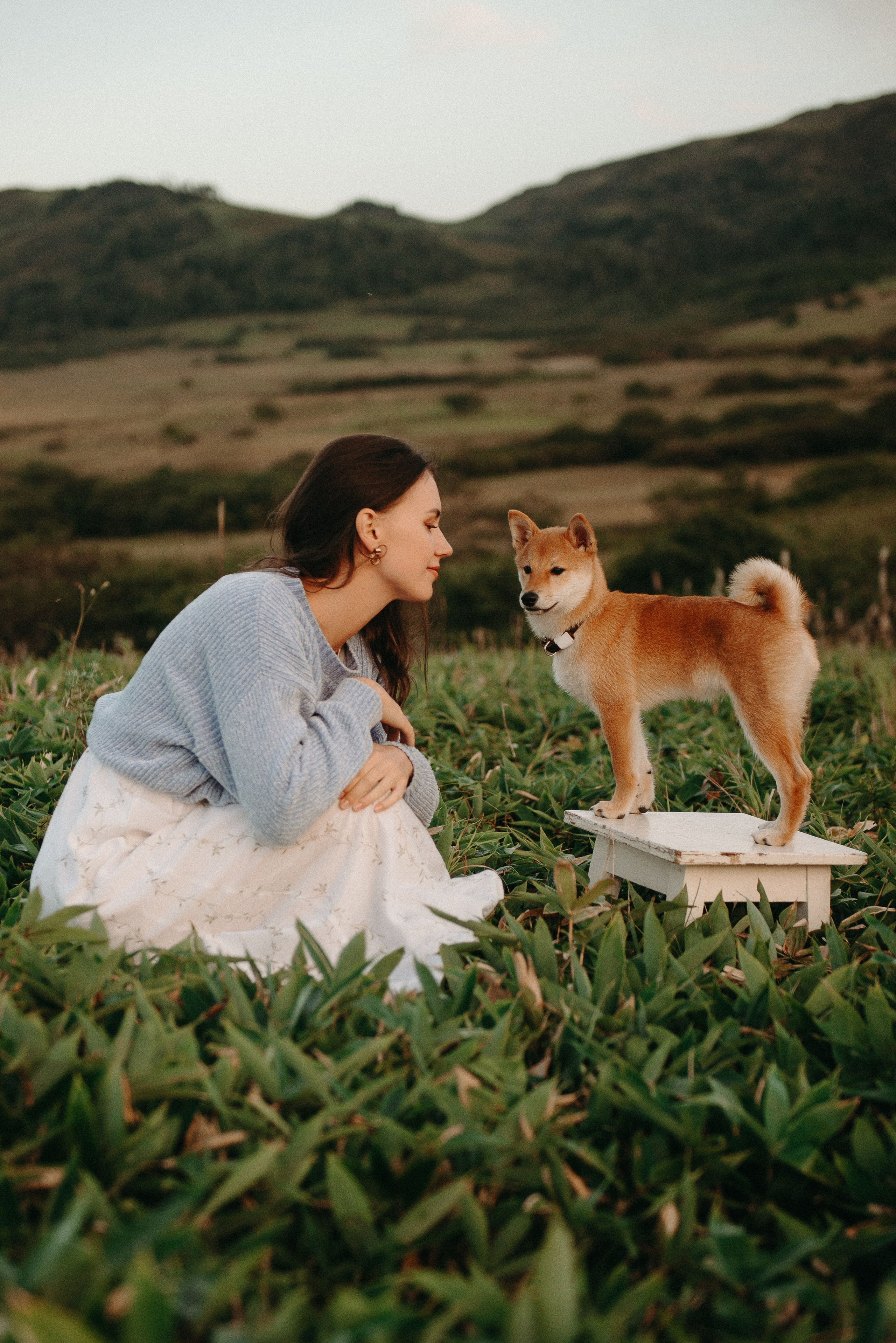 Тася и Сиба. Ирина Метелица фотограф на Шикотане